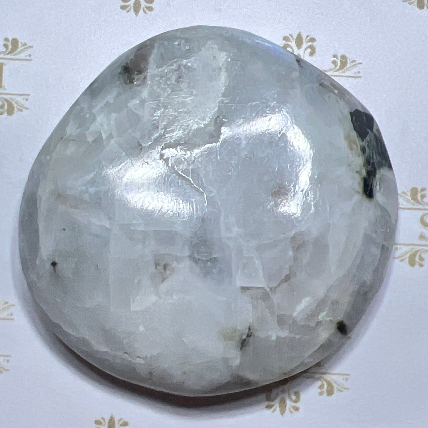 Palmstone : Rainbow Moonstone : Rough Polish 2”