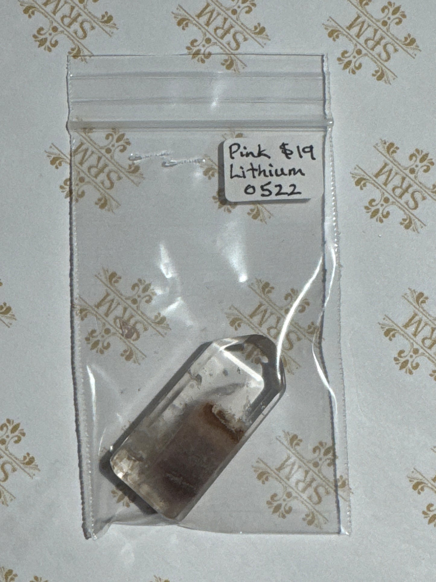 Bag : Pink Lithium, 1½"x¾