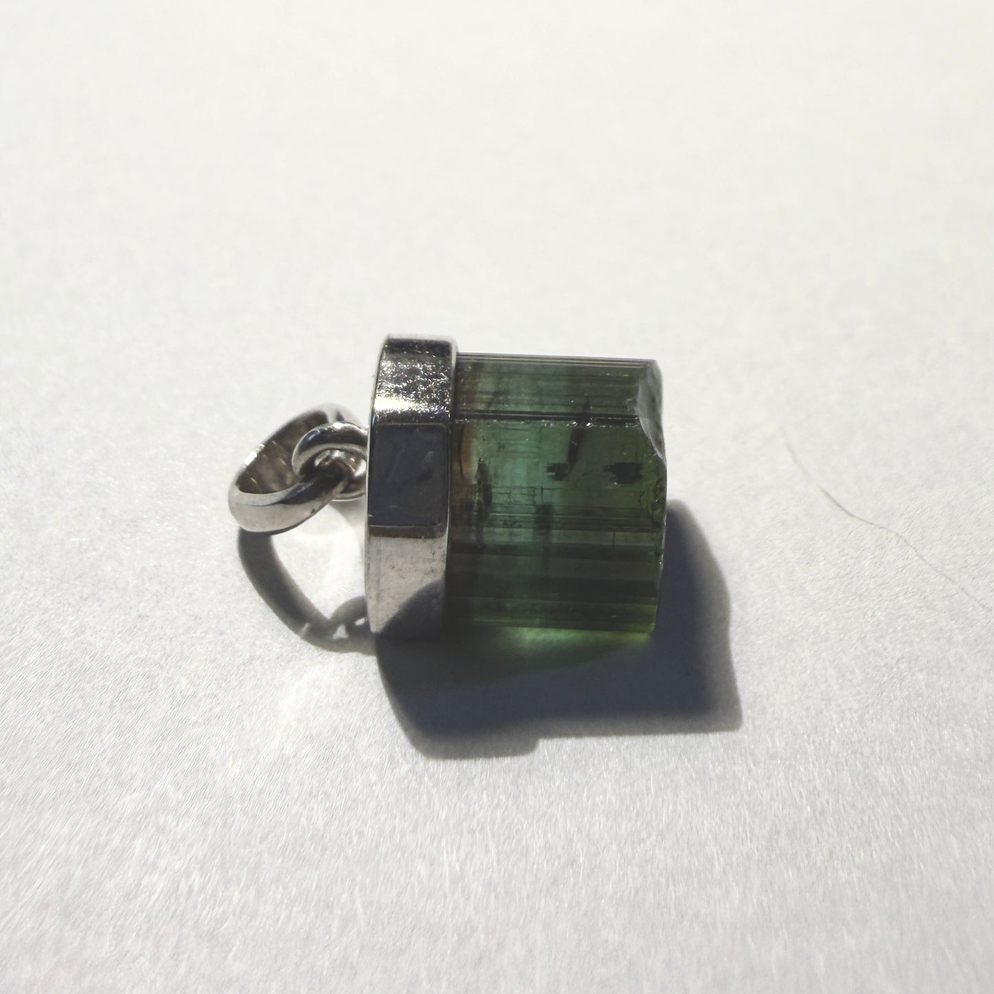 Necklace : Agua Branca Tourmaline Pendant, 1.87gms, Coronel Murta Minas Gerais, Sterling Silver (Copy)