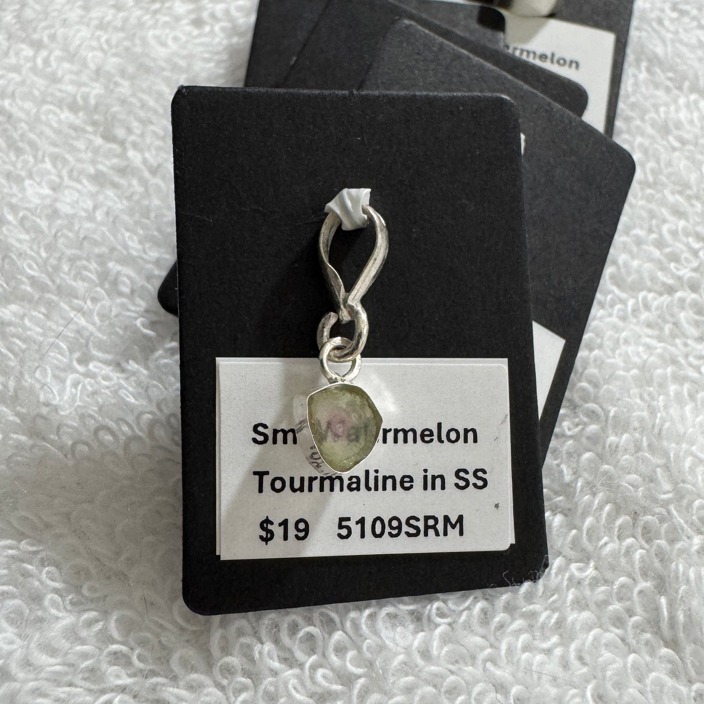 Pendant : 5mm/6mm (small) Watermelon Tourmaline