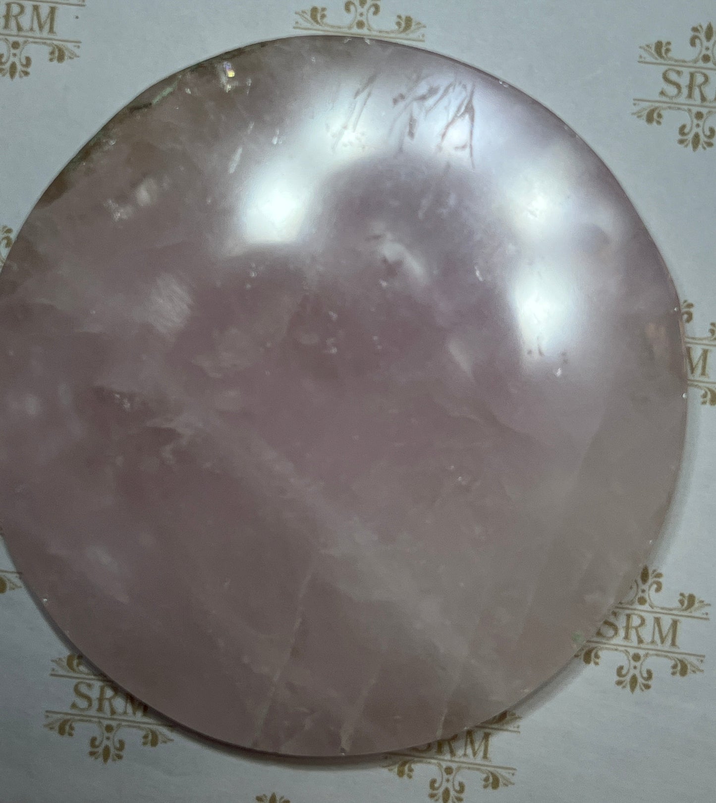 Novelty : Charging Plate : Rose Quartz.