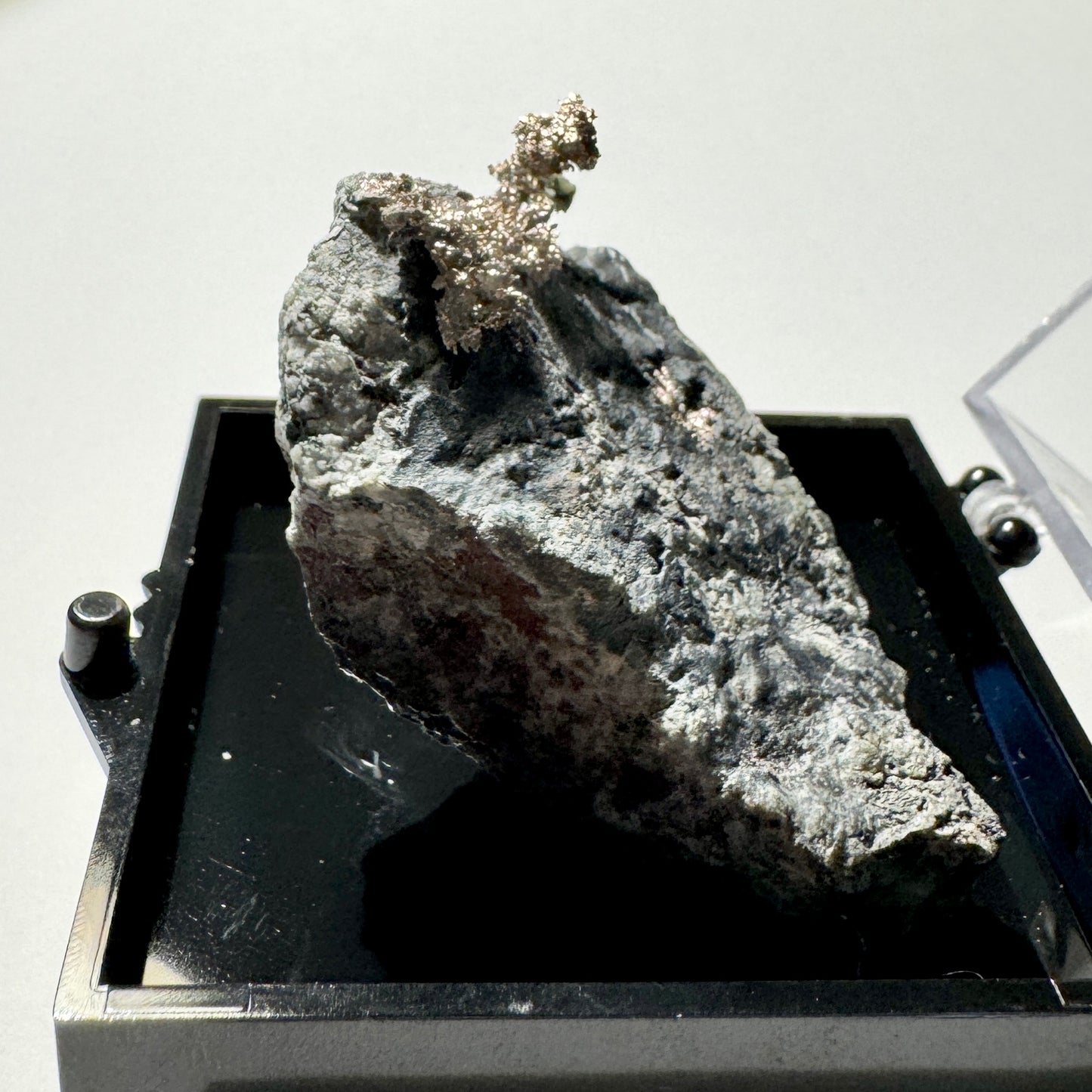 Crystal : Mounted : Native Silver on Grey Matrix Display Specimen