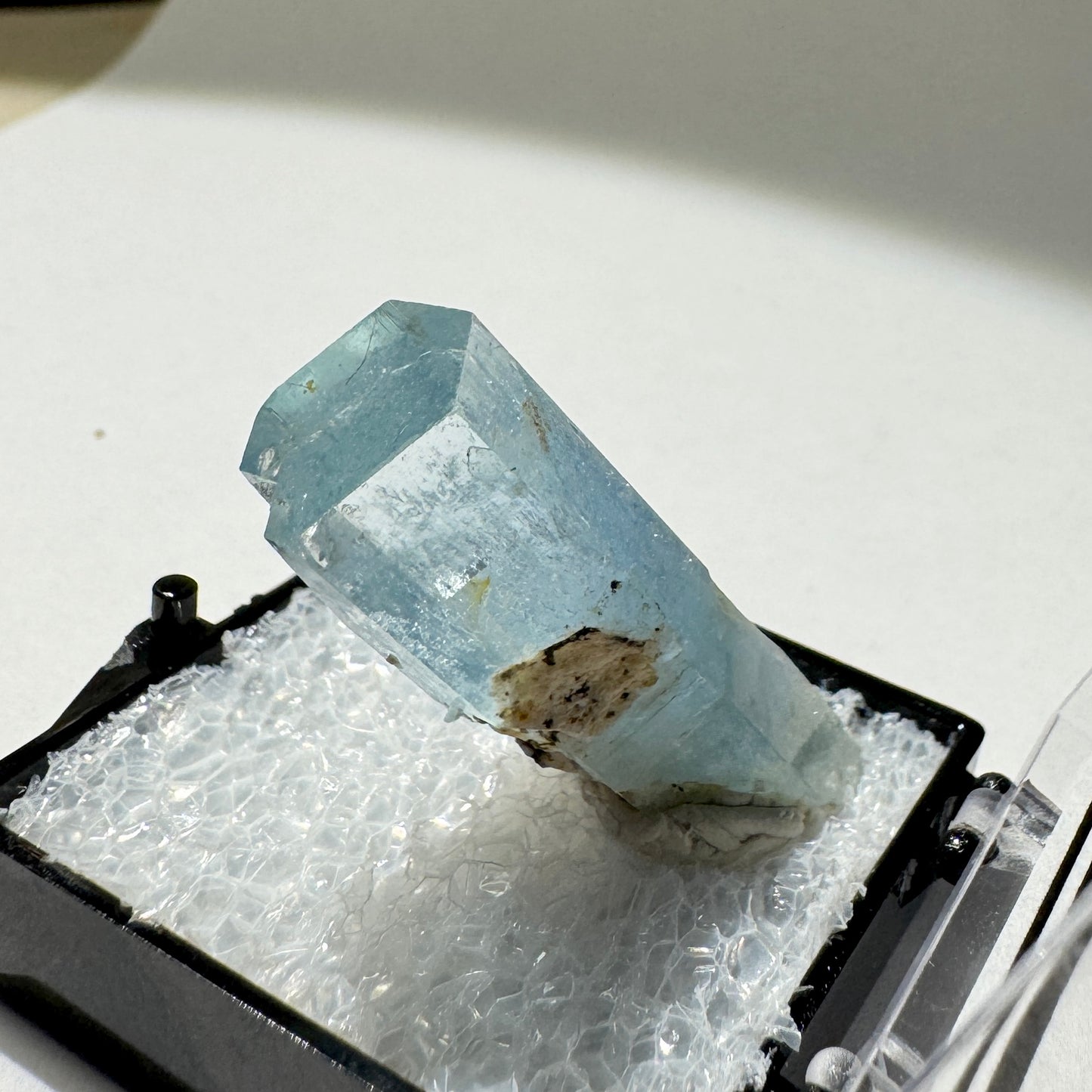 Crystal : Mounted : Natural Aquamarine specimen from Namibia