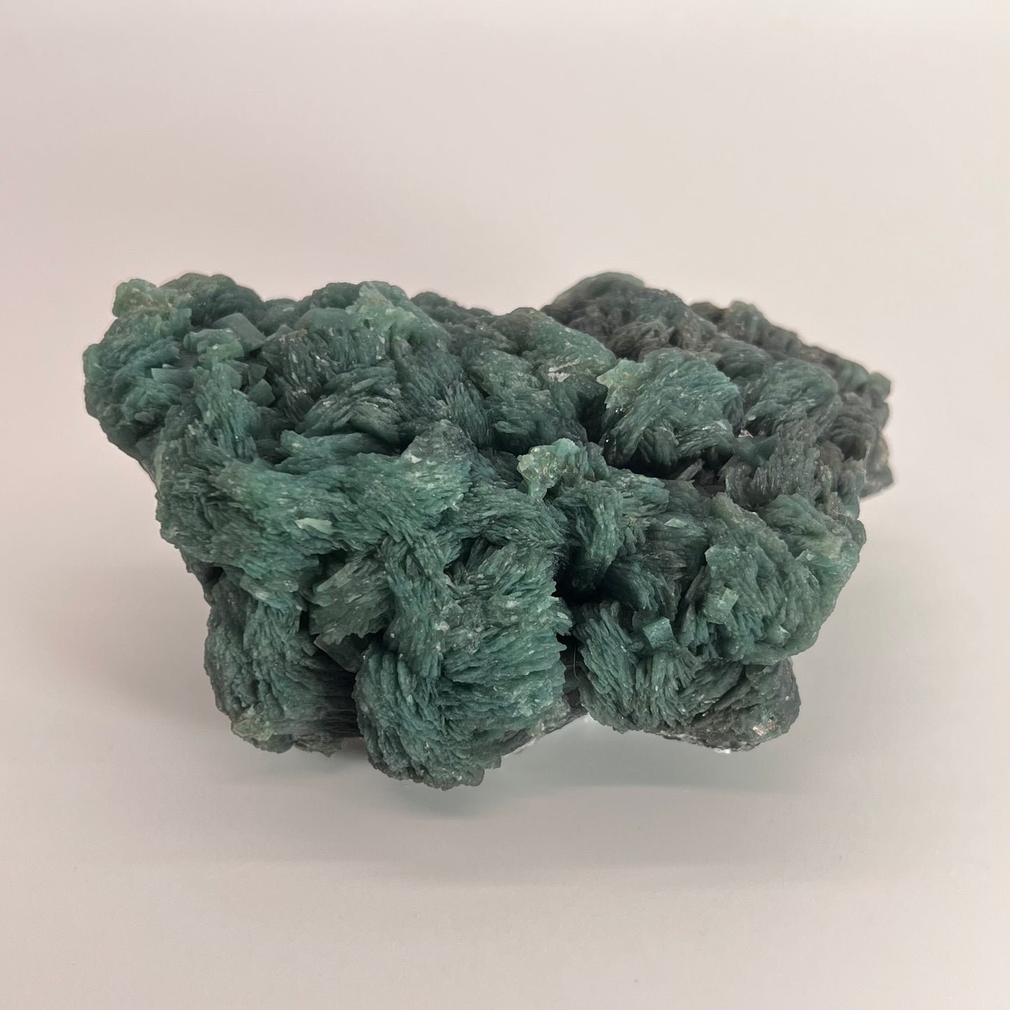 Cluster : Forest Green Heulandite, 3¼" x 2½" x 1"