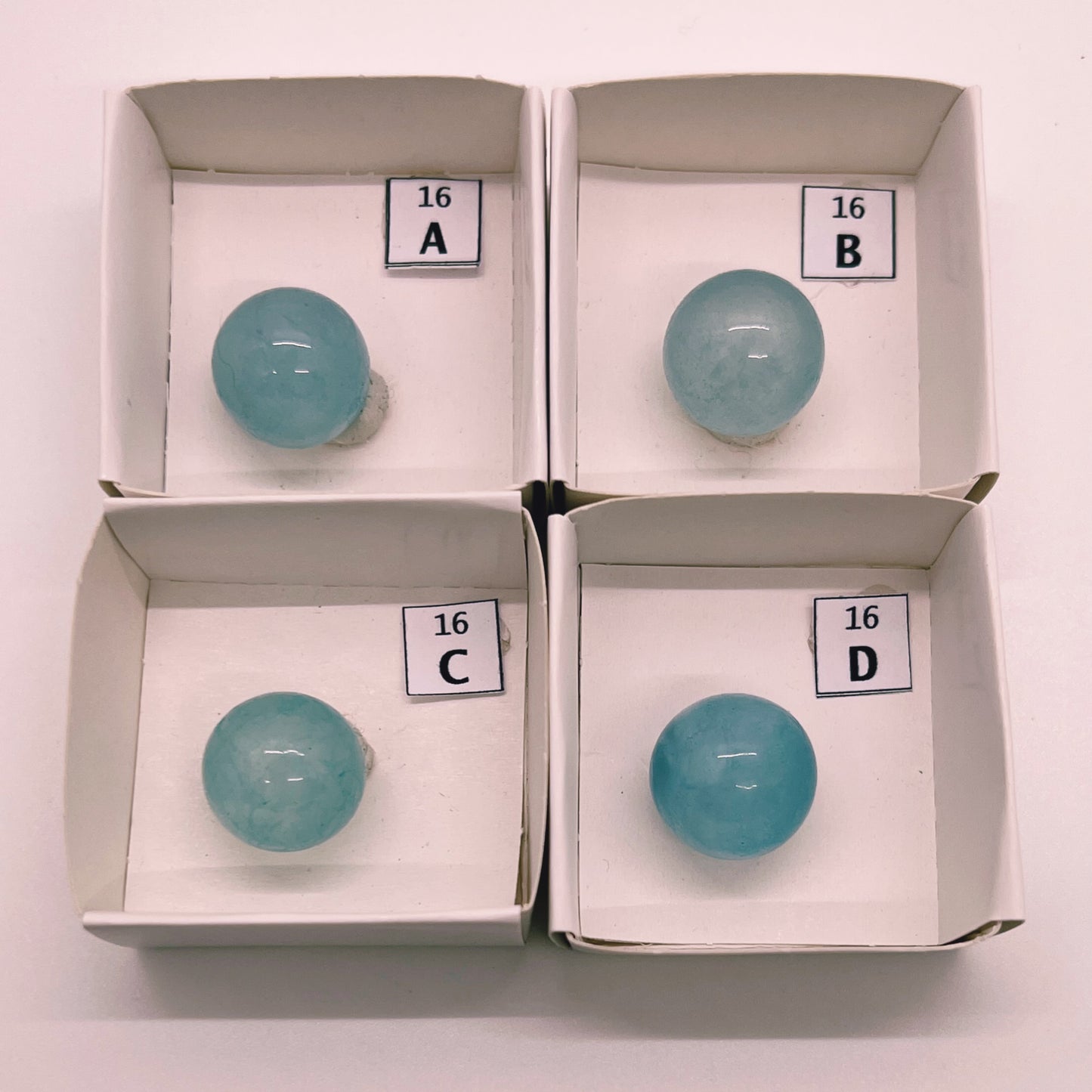 16mm Aquamarine mini-sphere