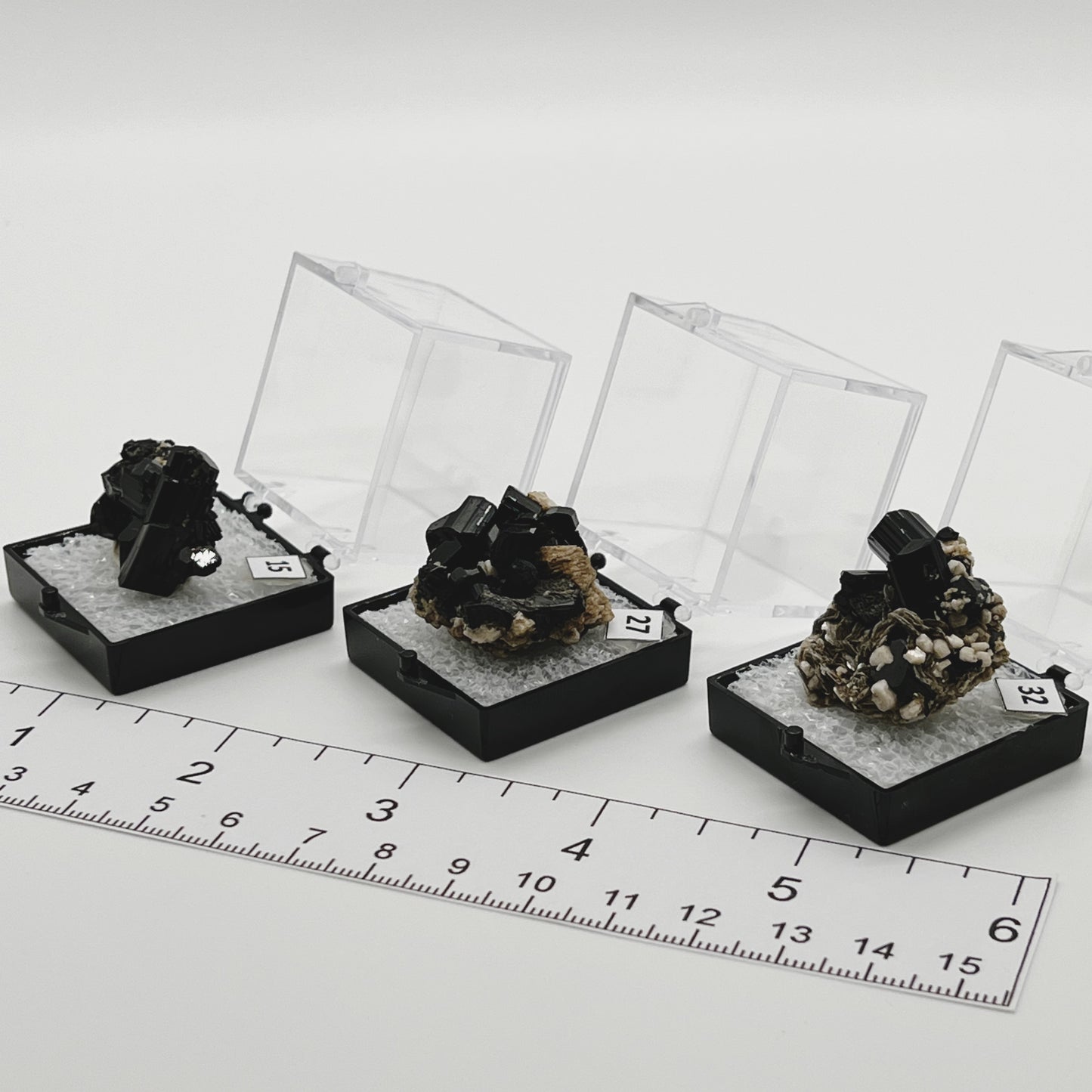 Cluster : Black Tourmaline Crystals, display ready CHOICE