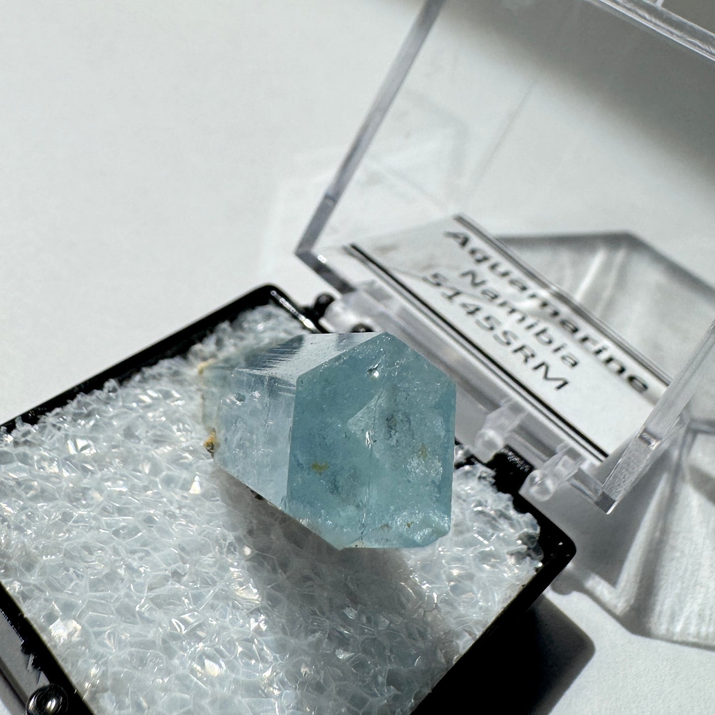 Crystal : Mounted : Natural Aquamarine specimen from Namibia