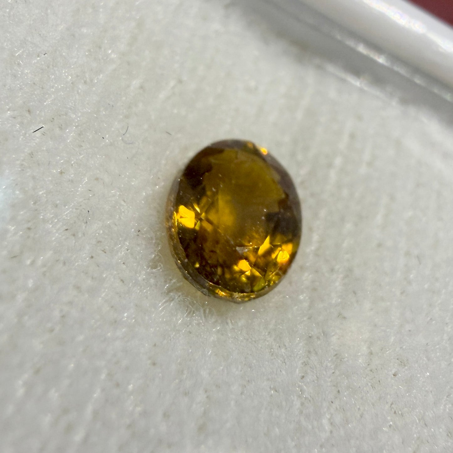 Faceted : Sunset Tourmaline Oval Pair 7x5mm / Square 5x5mm / Oval 7x5mm, petite display box