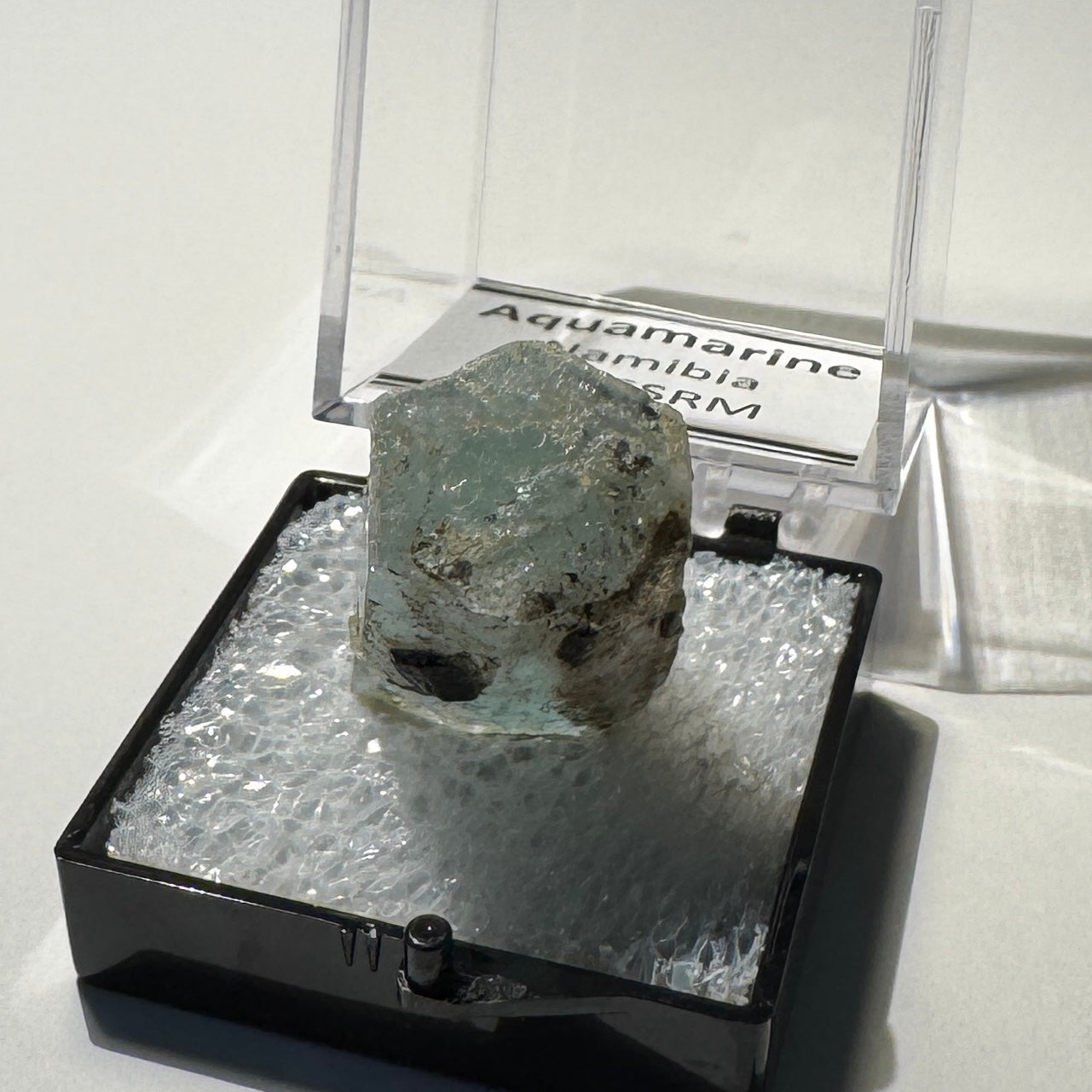 Crystal : Mounted : Natural Aquamarine specimen from Namibia
