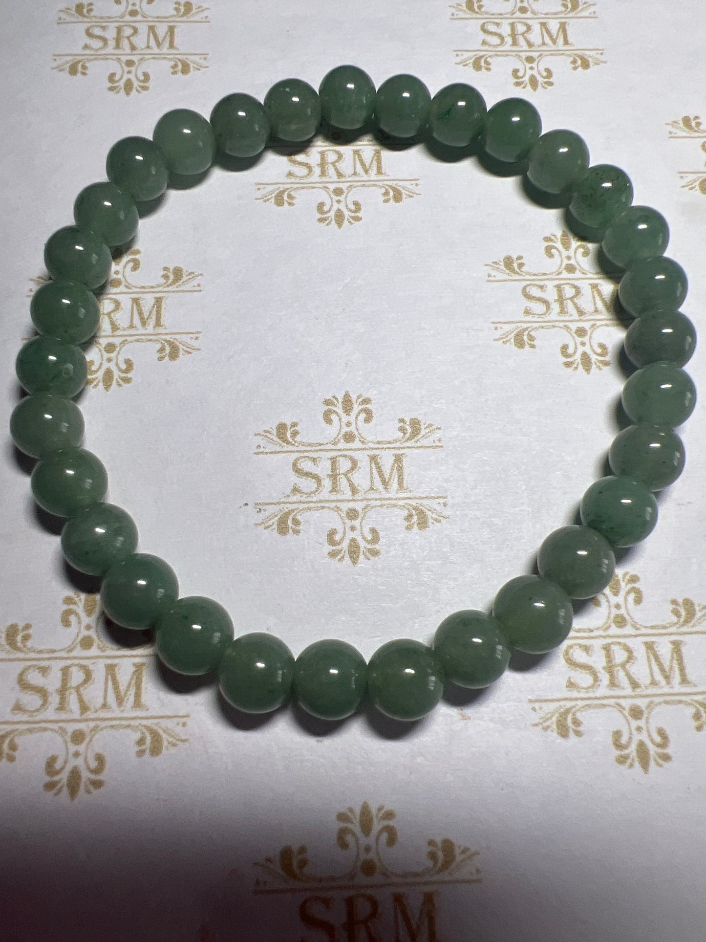 Bracelet : 6mm Green Aventurine : 6¾”