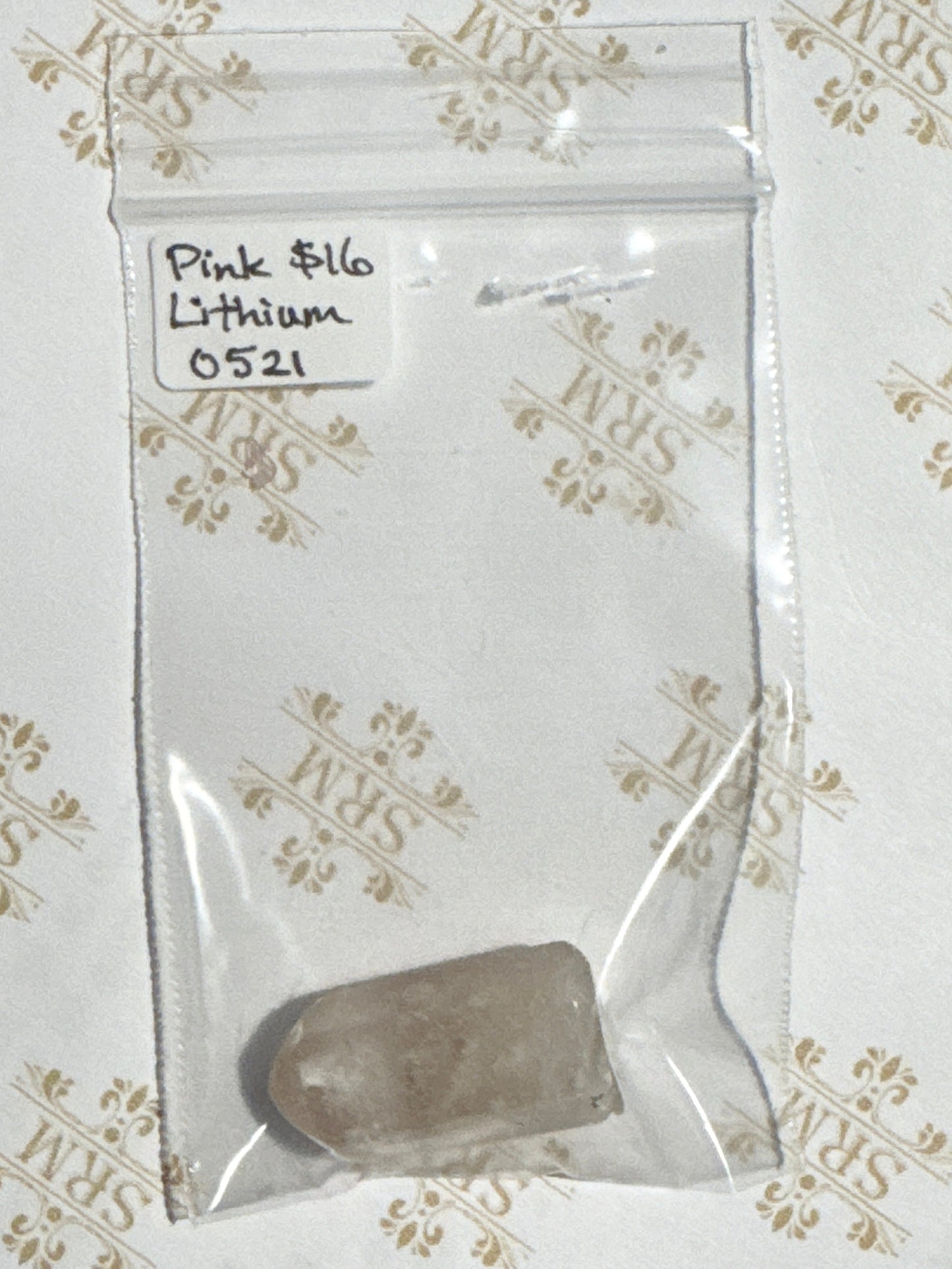 Bag : Pink Lithium, 1"x1½"
