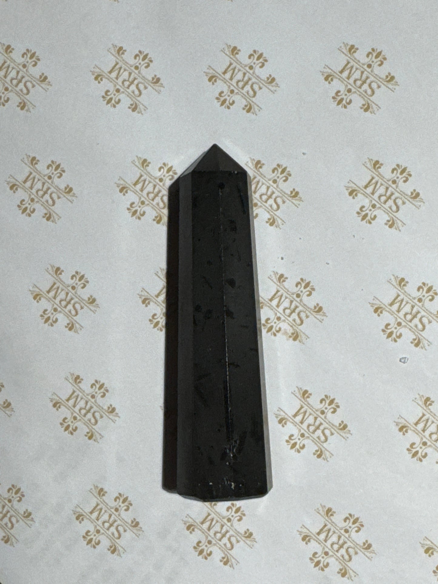 Tower : Black Tourmaline, 3¼"x¾"