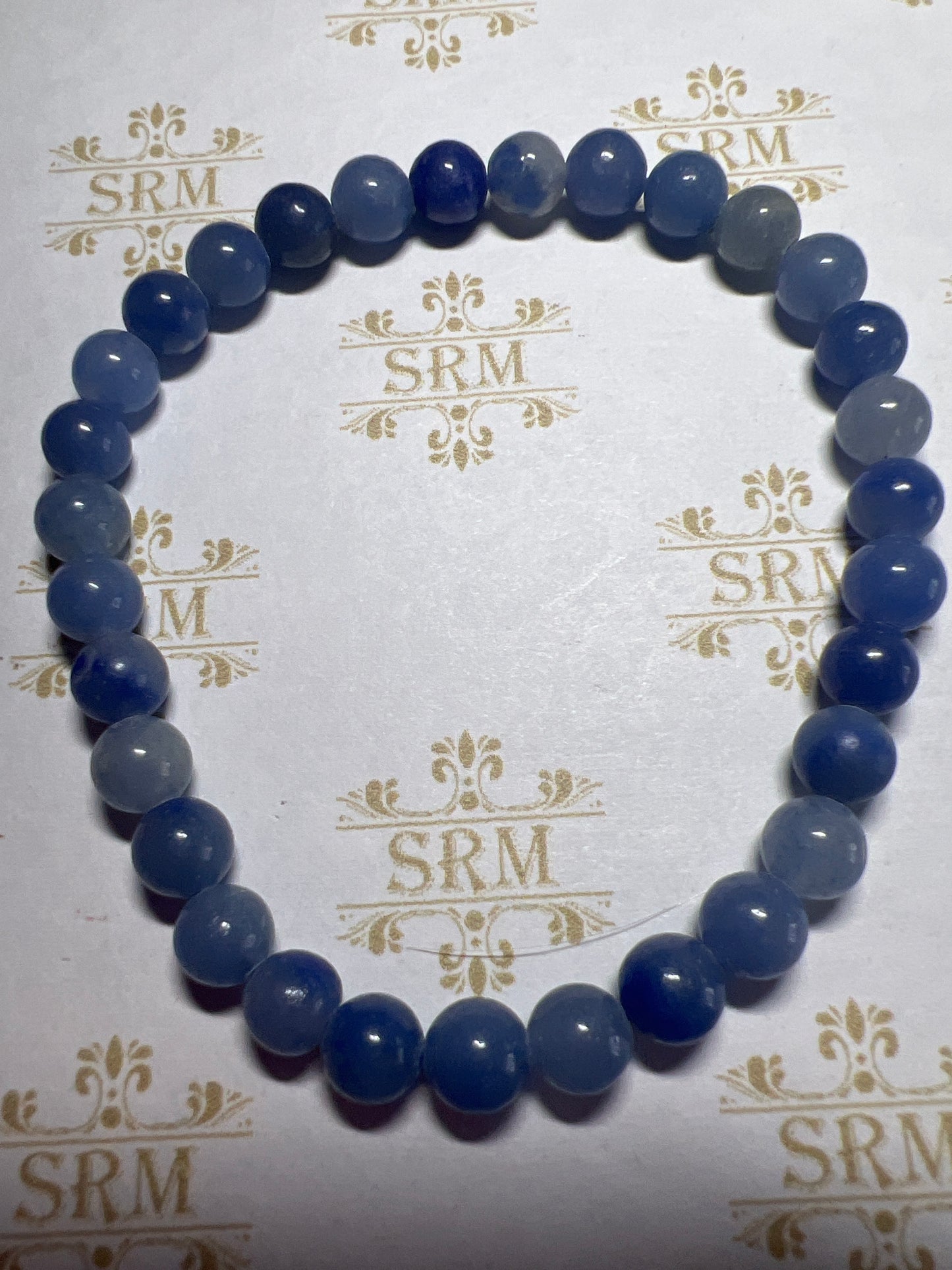 Bracelet : 6mm Blue Aventurine : 6¾”