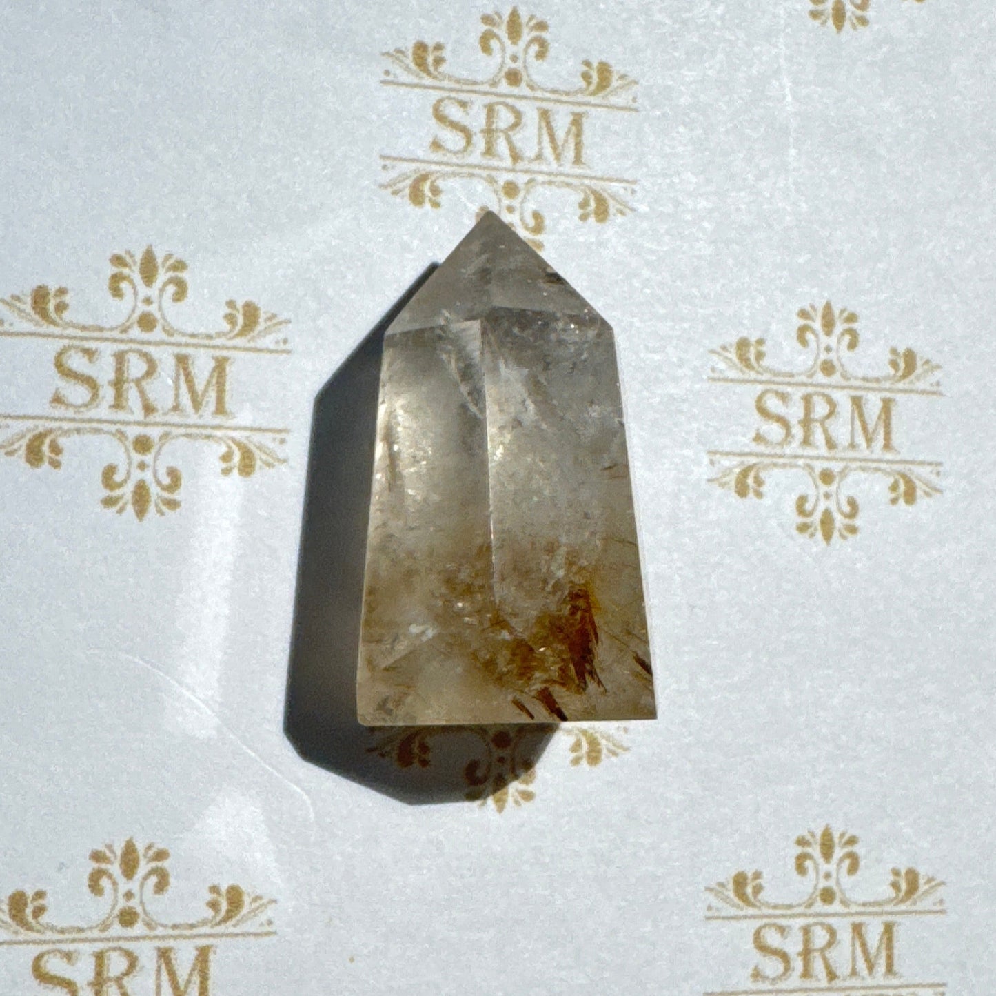 Point : Rutile in Quartz, ~1¼"