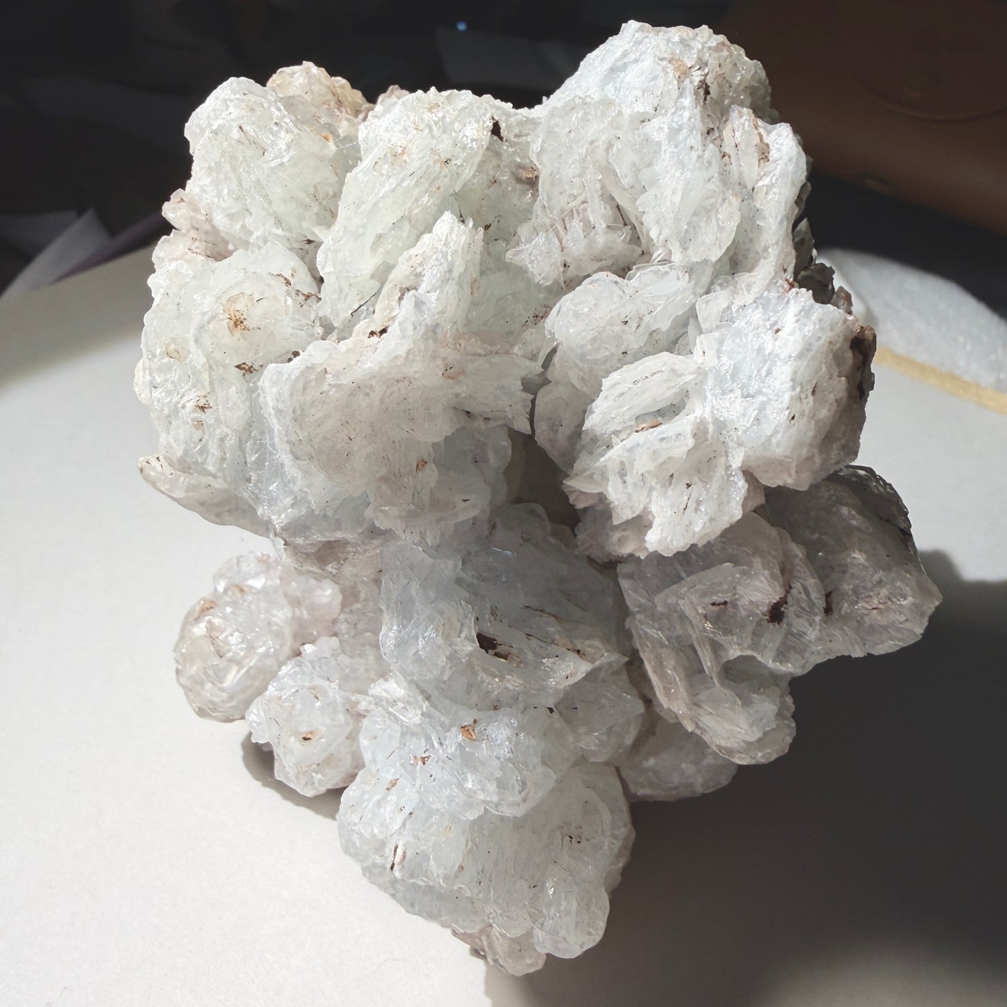Cluster : Blue Aragonite, 3½" Tall, 3½" Wide
