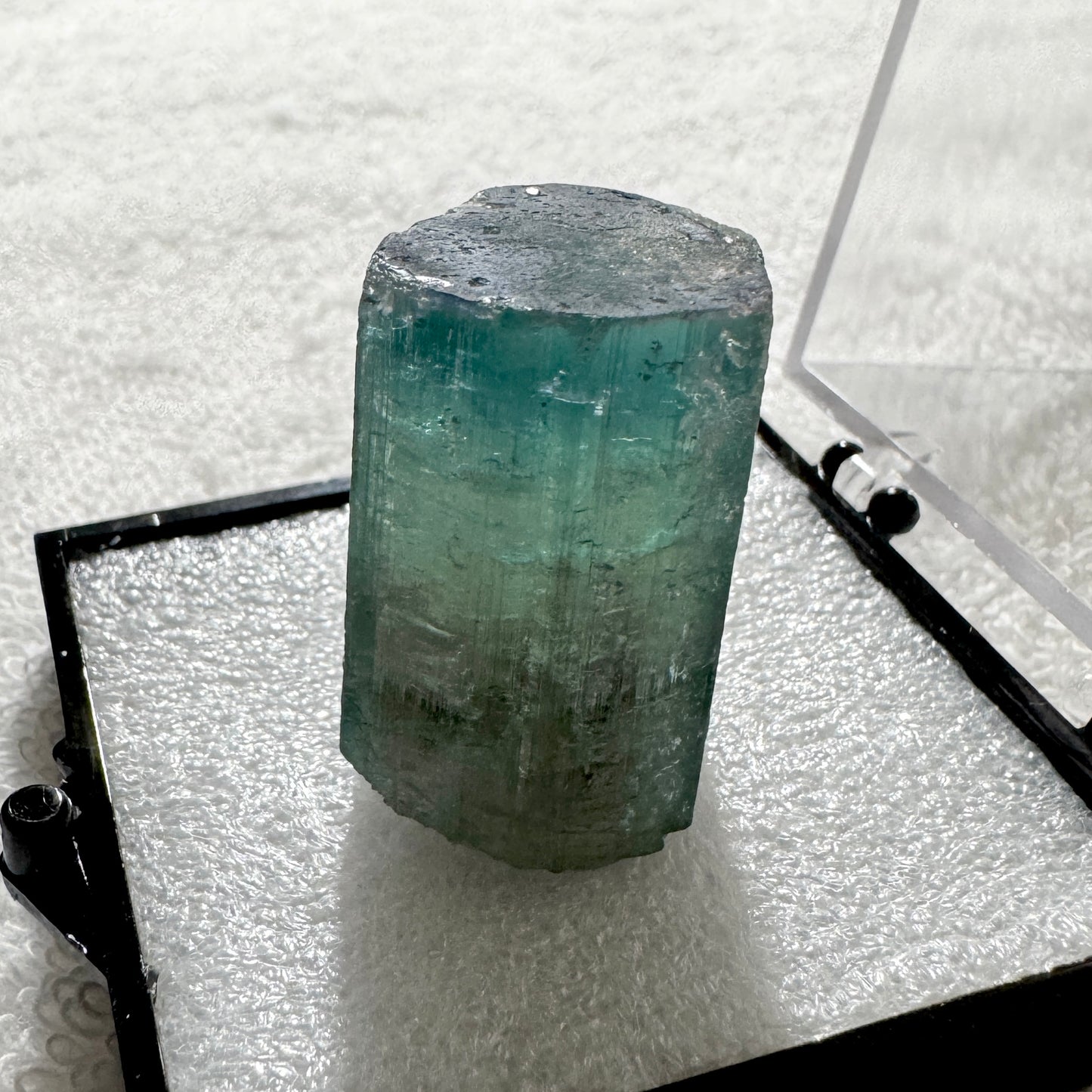 Crystal : Mounted : Watermelon Tourmaline in 2” Acrylic Box, 135ct