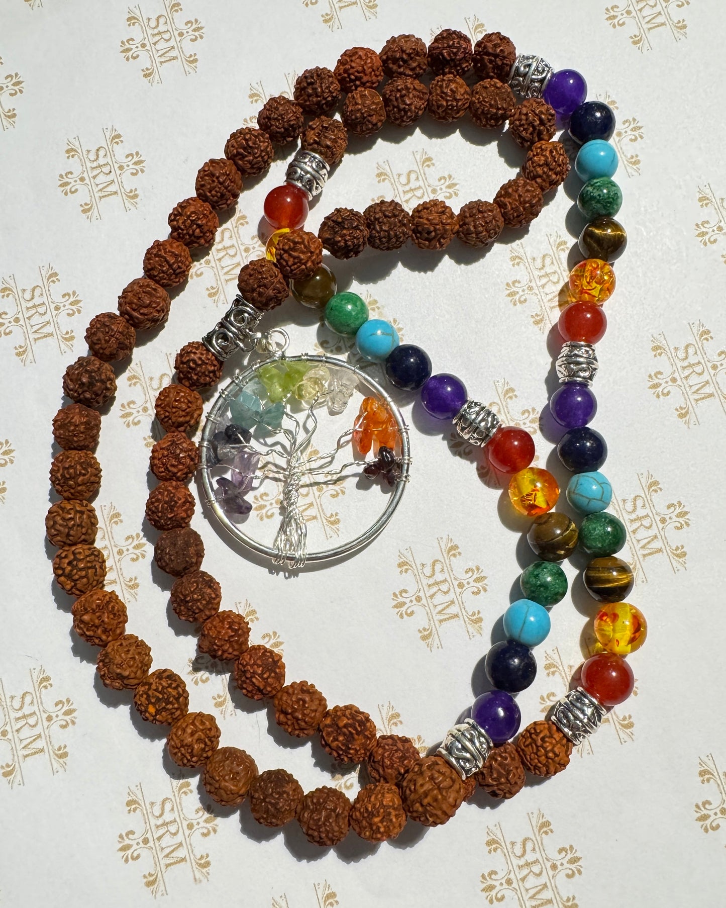 Mala : 108 Rudraksha Prayer Bead Necklace. Choice!