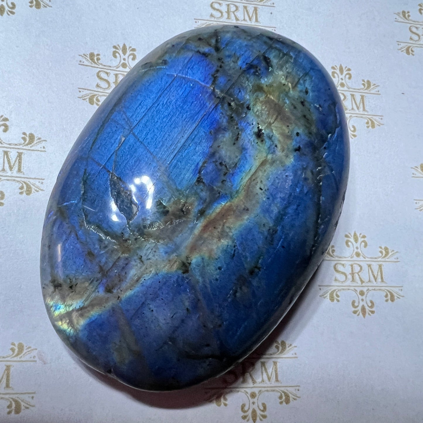 Palmstone : Labradorite : Rough Polish 2-5/8”