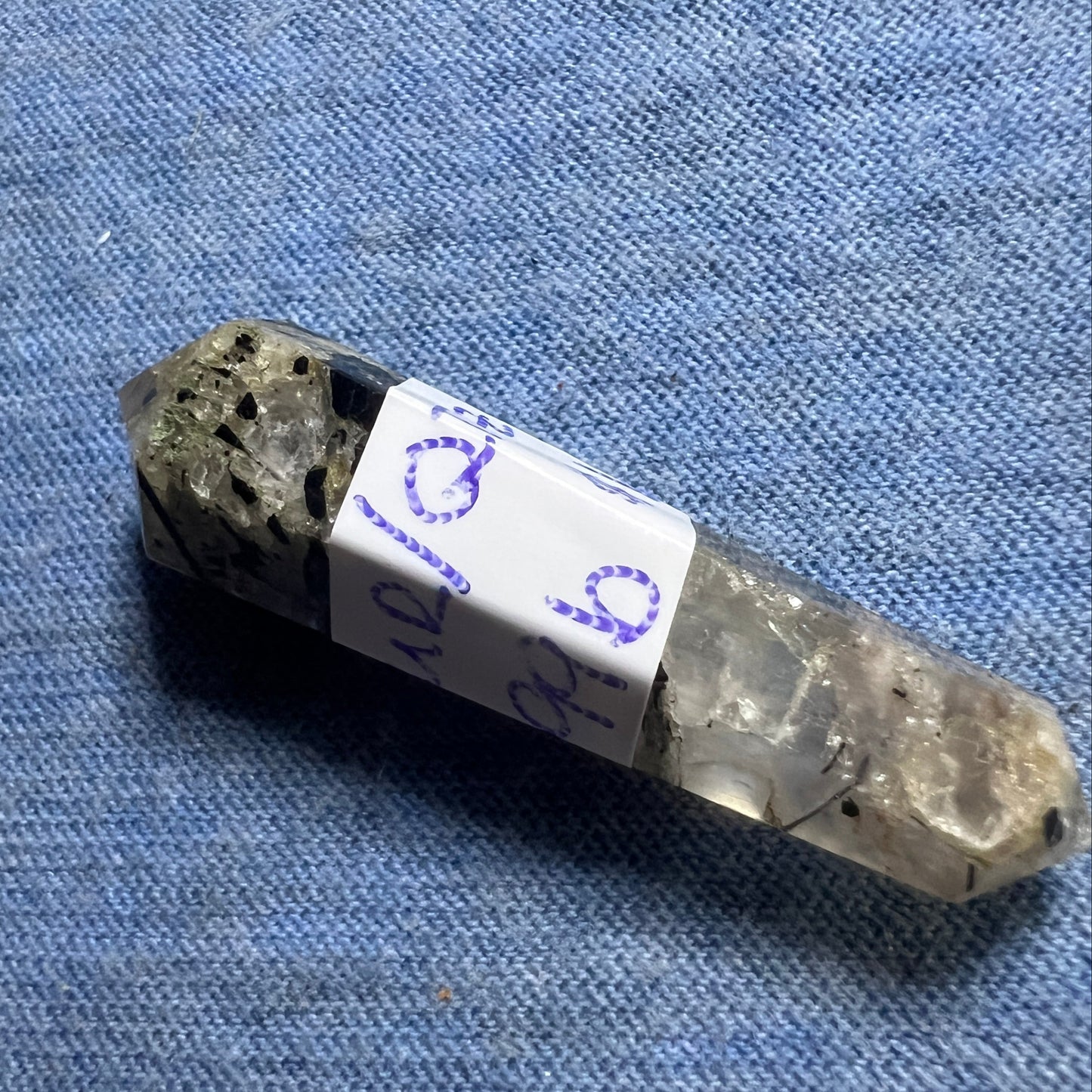 DT (Double Terminated) : Scepter Wand: Tourmaline in Quartz. Choice!