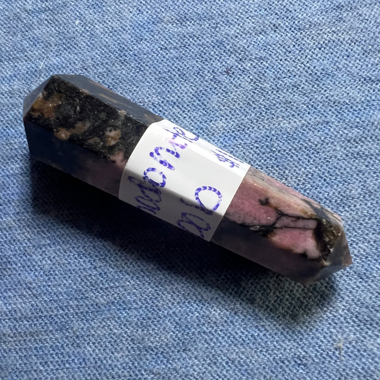 DT (Double Terminated) : Scepter Wand: Rhodonite. Choice!