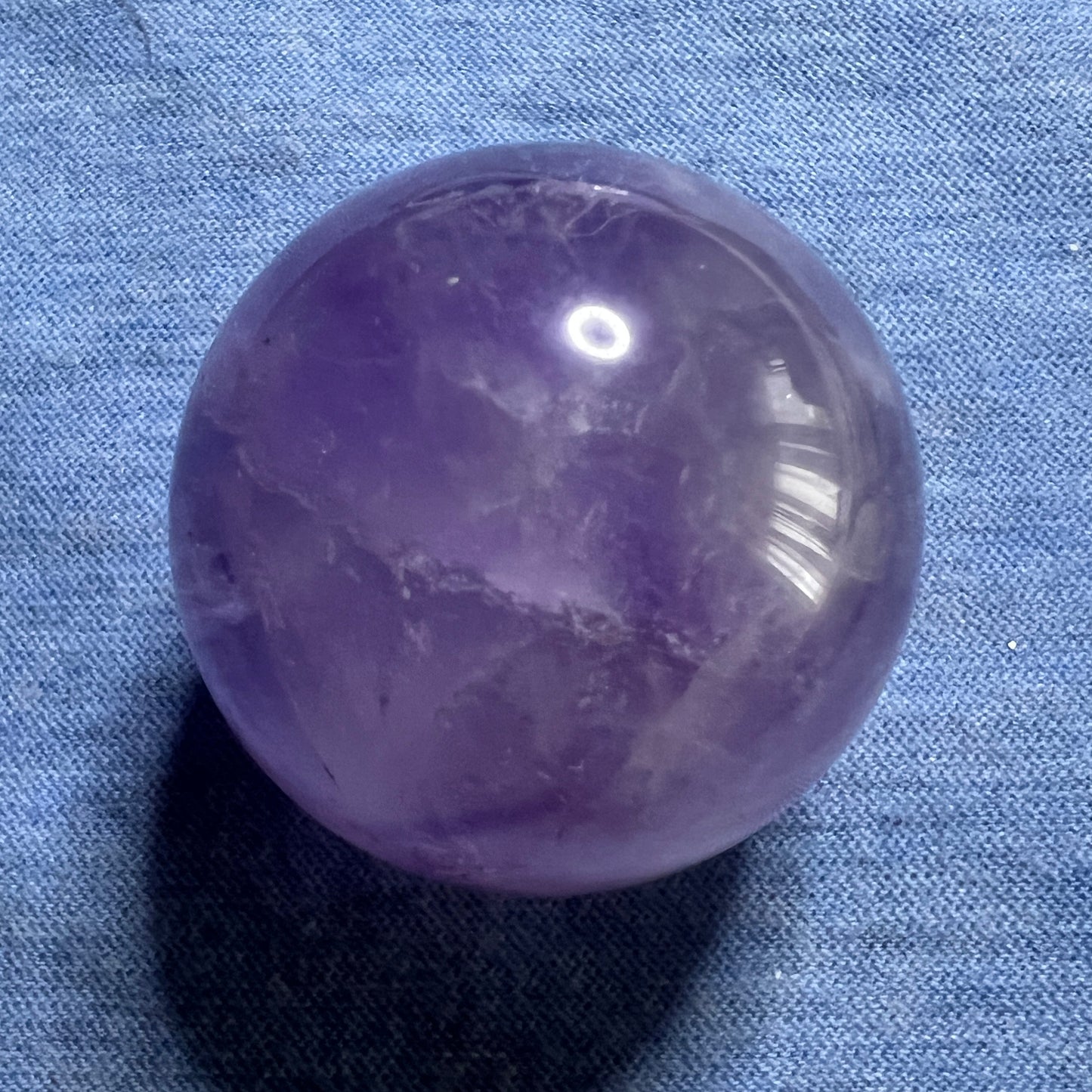 Sphere : Amethyst. Approximately 1.25”