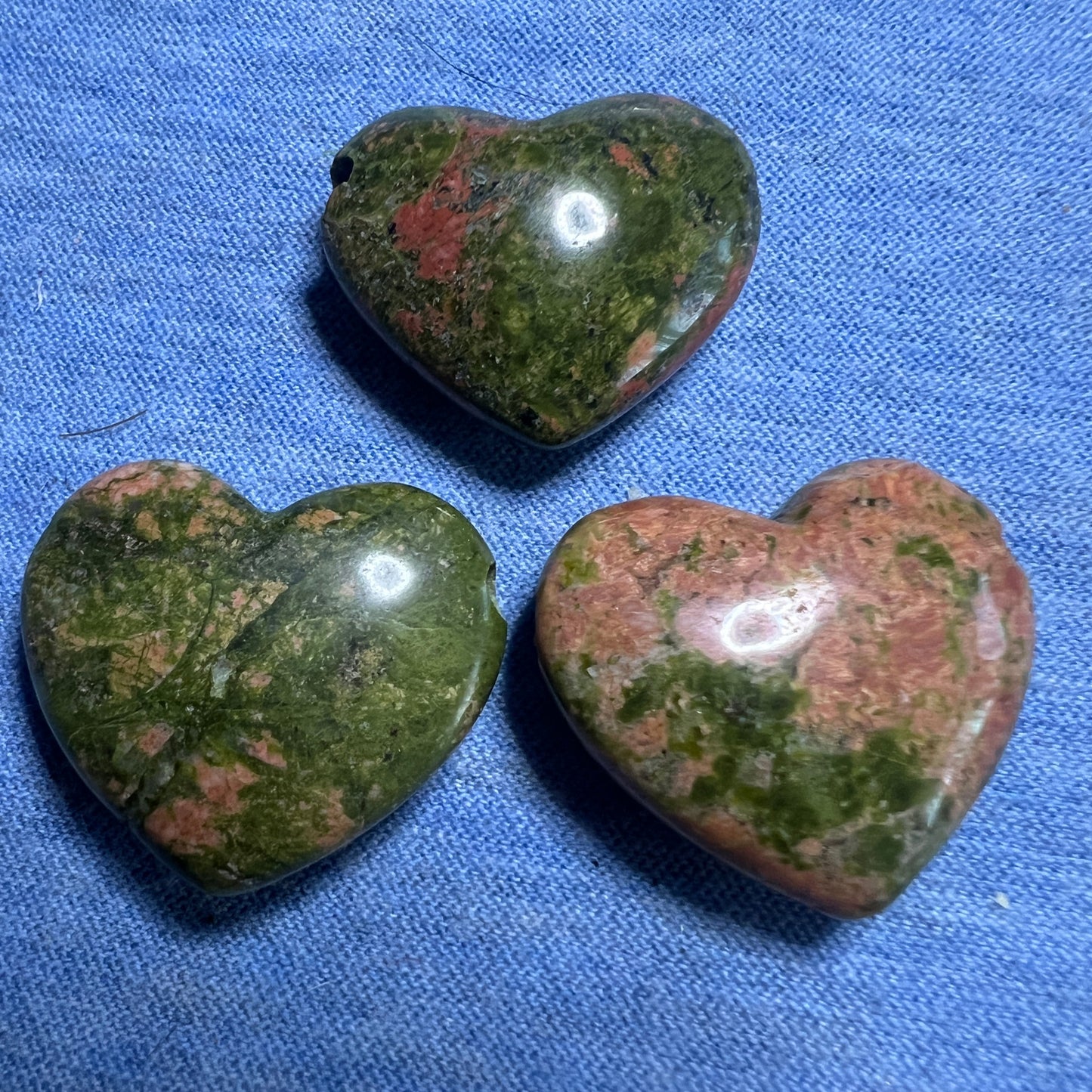 Bead : Unakite Heart. Choice!