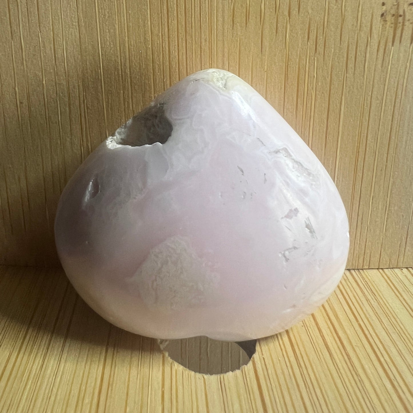 Carved : Heart : Mangano Calcite : UV