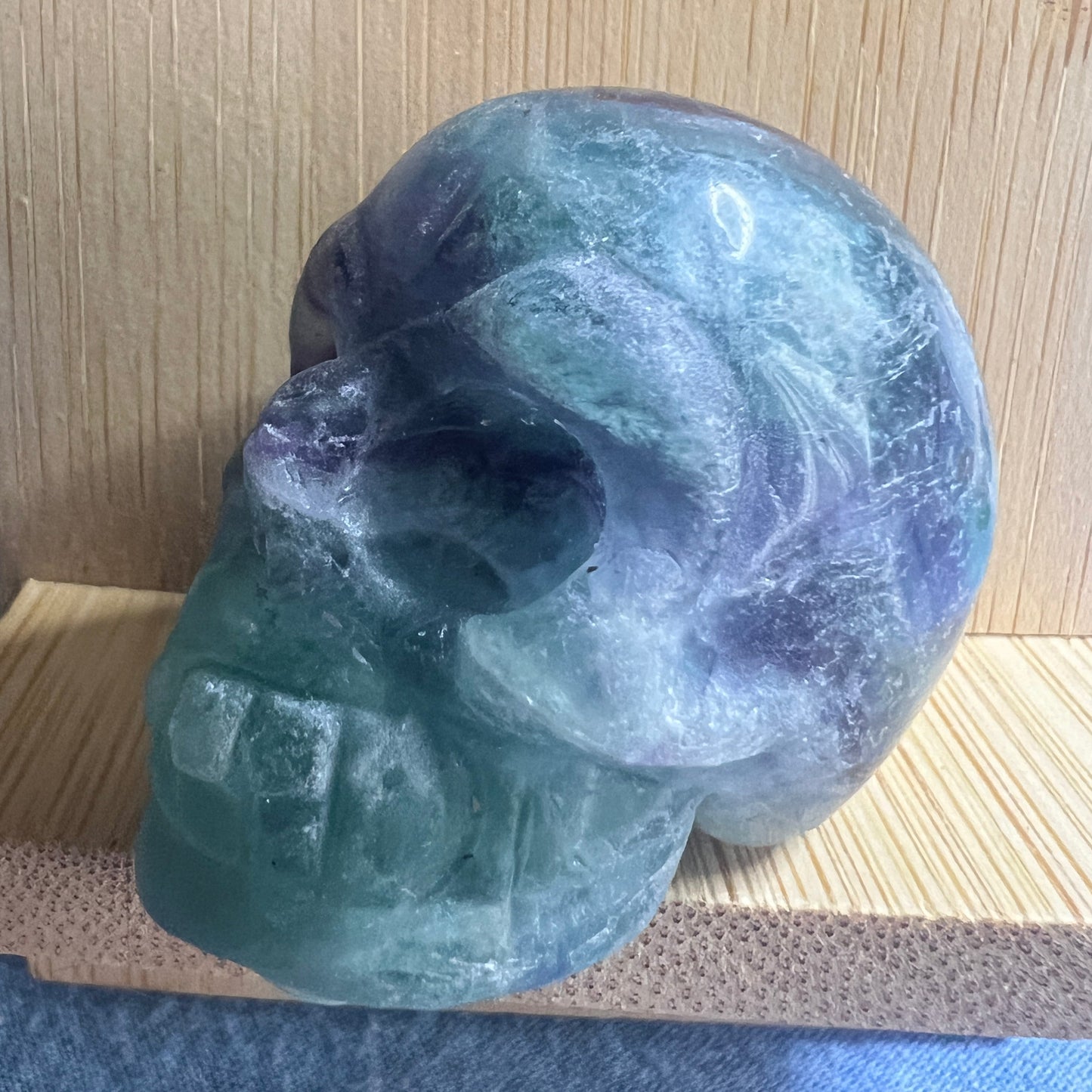 Carved : Skull : Fluorite