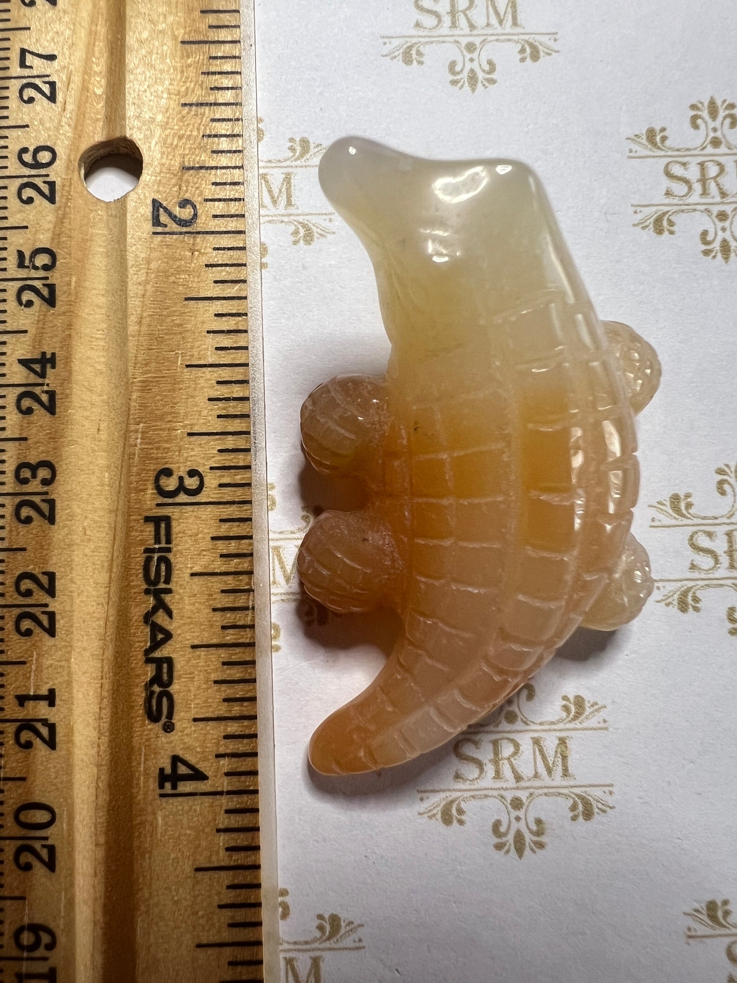Novelty : Carved : Crocodile. Choice : Carnelian or Tigers Eye