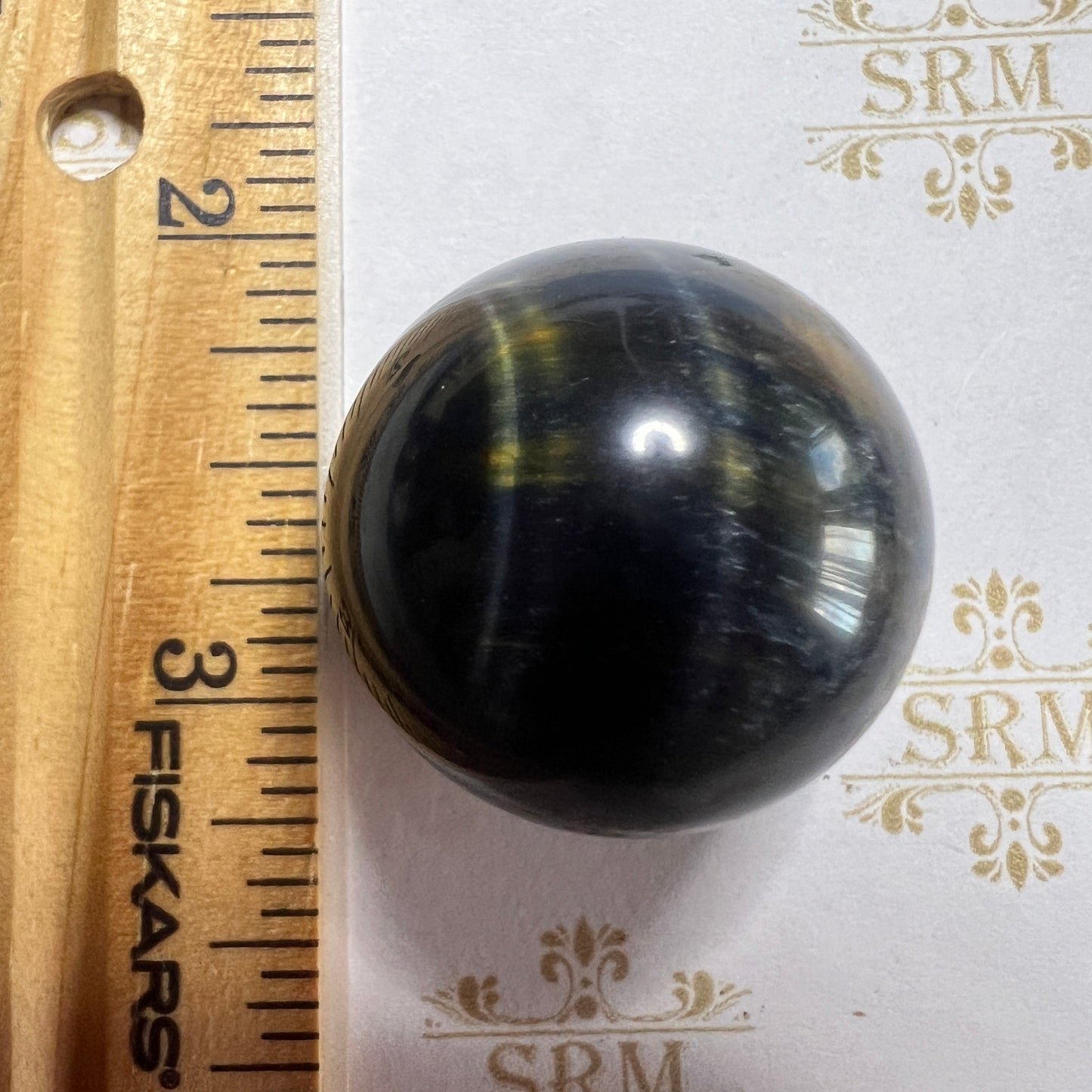 Sphere : Choice! Amethyst, Peach Moonstone, Rainbow Jasper, Rose Quartz, Blue Hawks Eye. Approx. 1”.