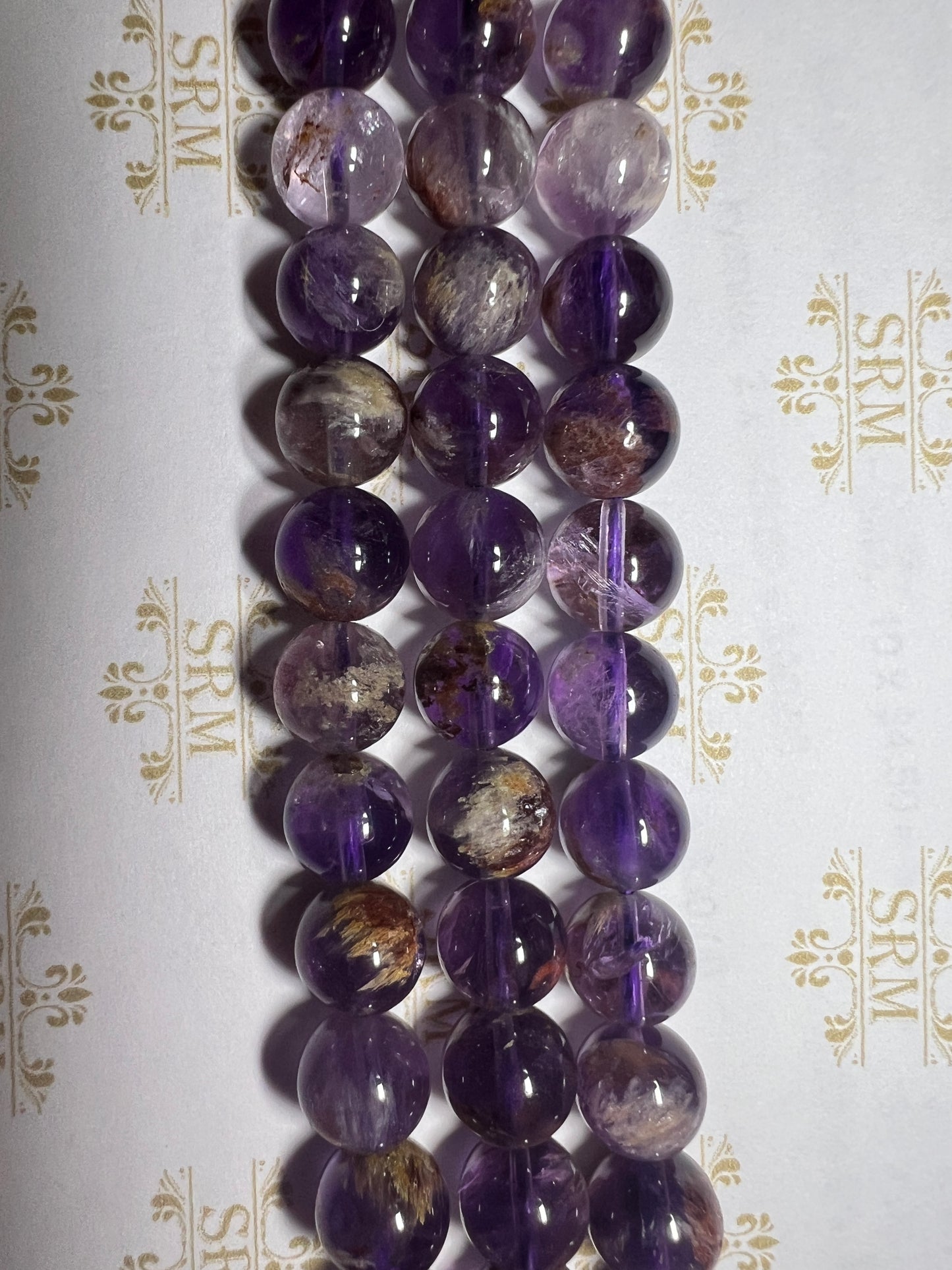 Beads : Super 7 Amethyst : 8mm