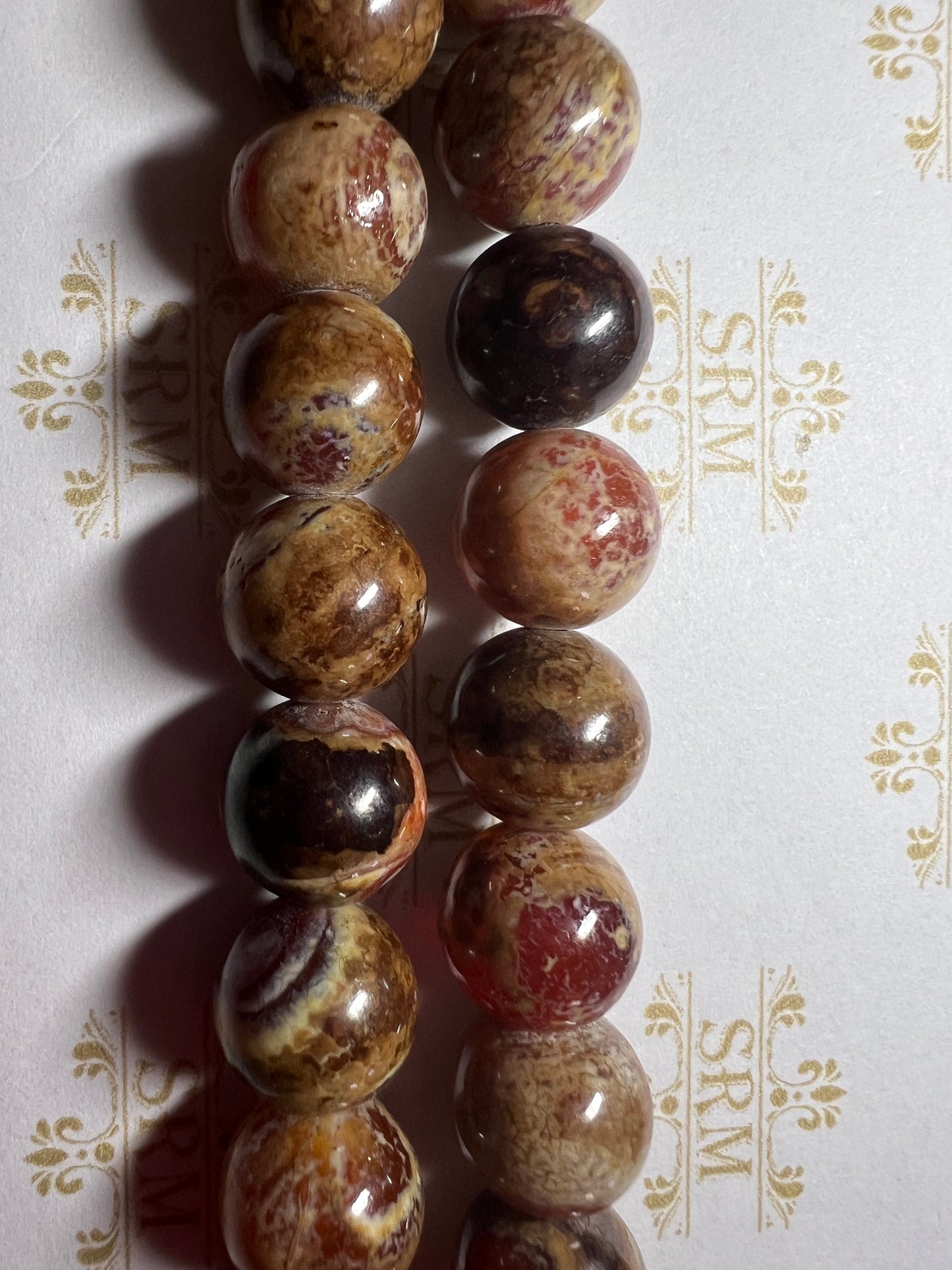Beads : Brown Agate : 8mm, 10mm, 12mm. Choice!