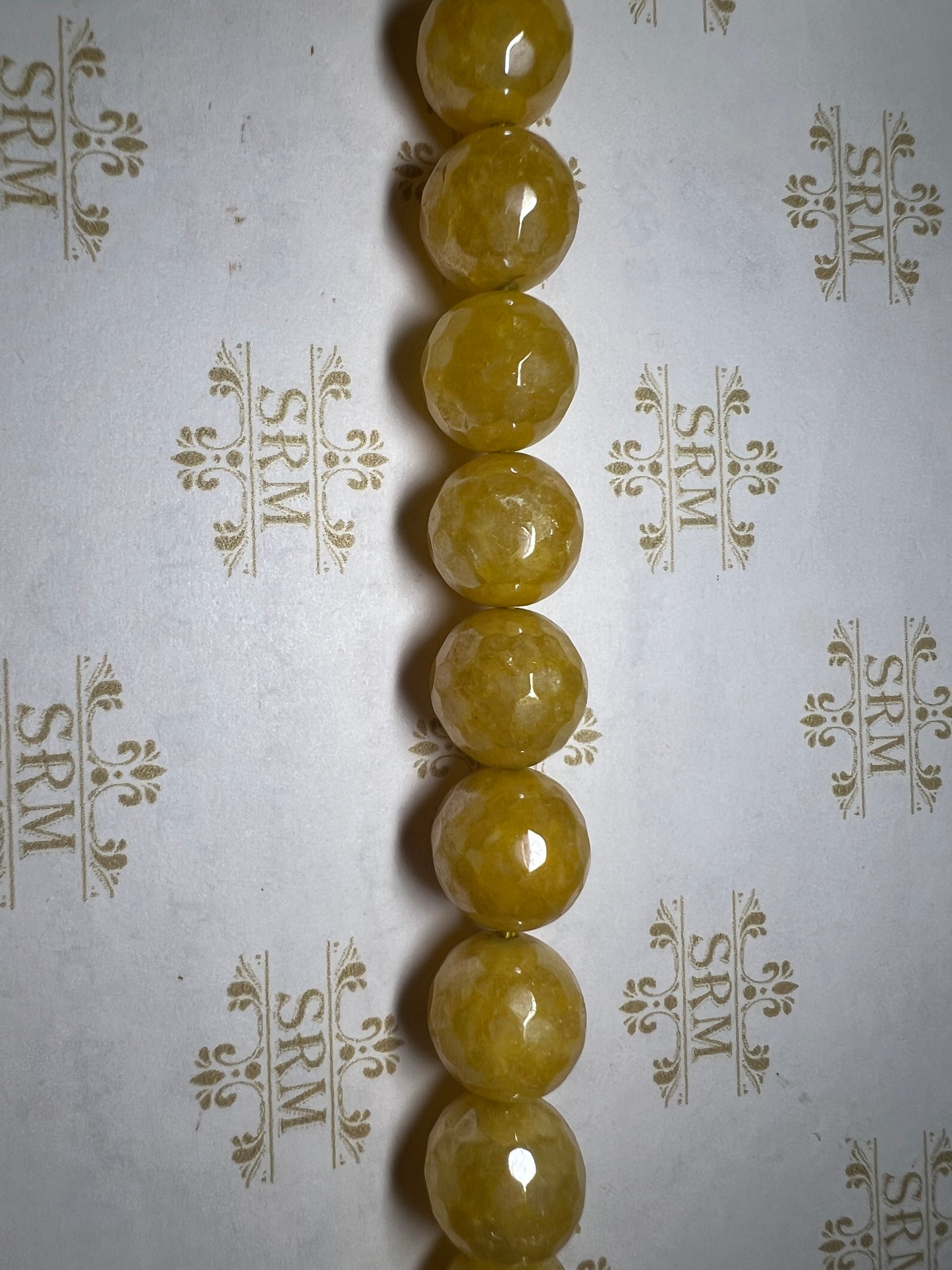 Beads : Yellow Agate : Faceted : Electroplated : 10mm, 12mm. Choice!