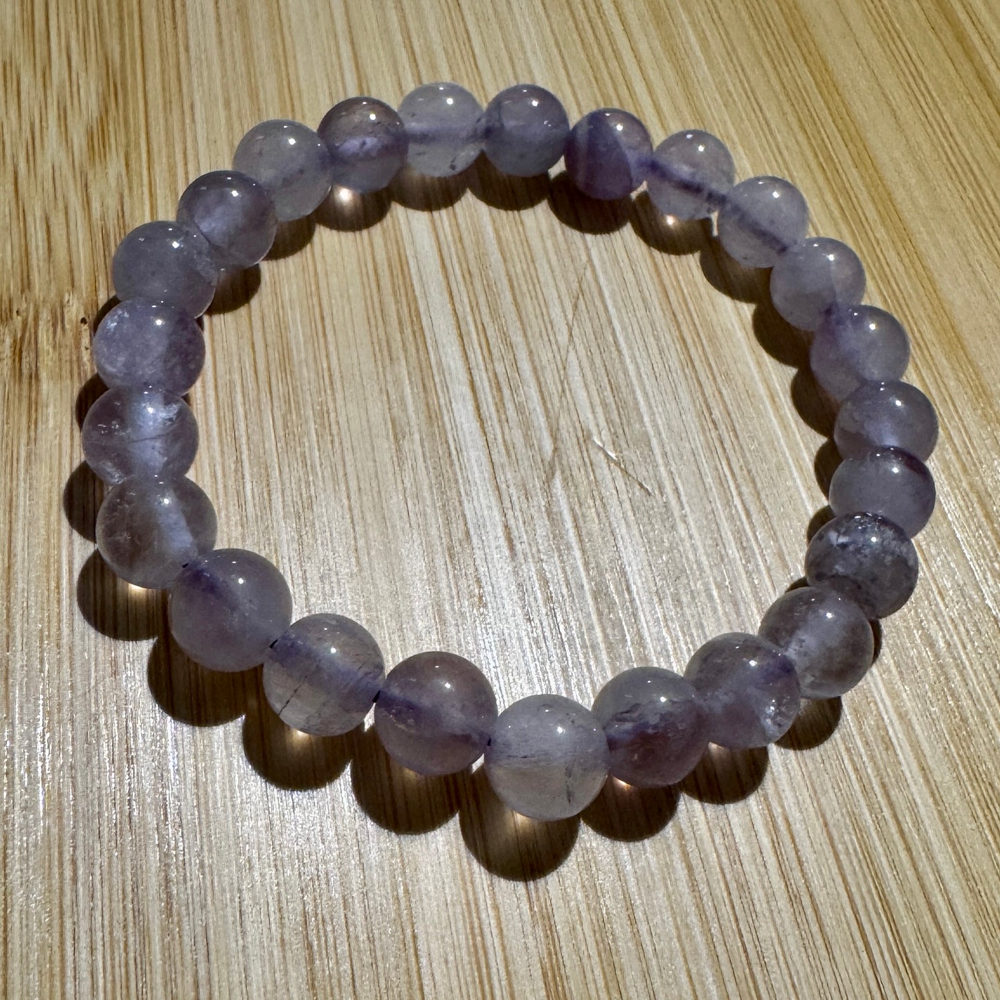 Bracelet : 8mm Light Amethyst, 6½"