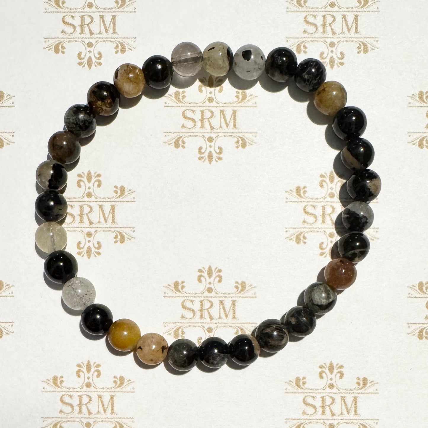 Bracelet : 6mm Agate Bead, 6¾"