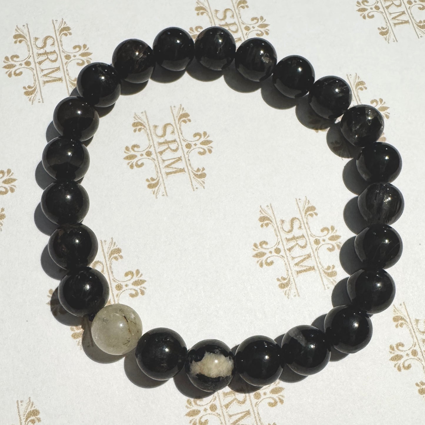 Bracelet : 8mm Agate Bead, 6¾"