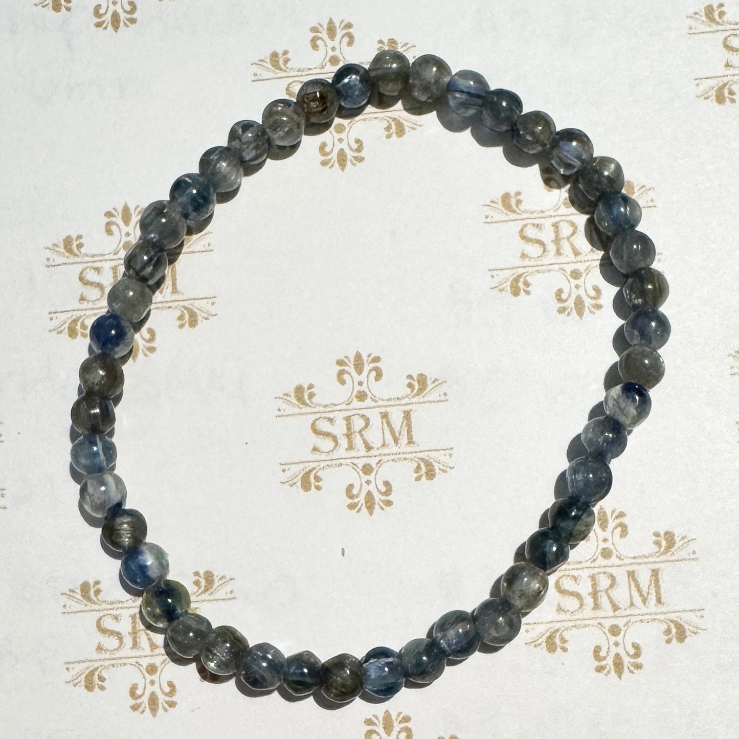 Bracelet : 5mm Blue Kyanite, 6½"