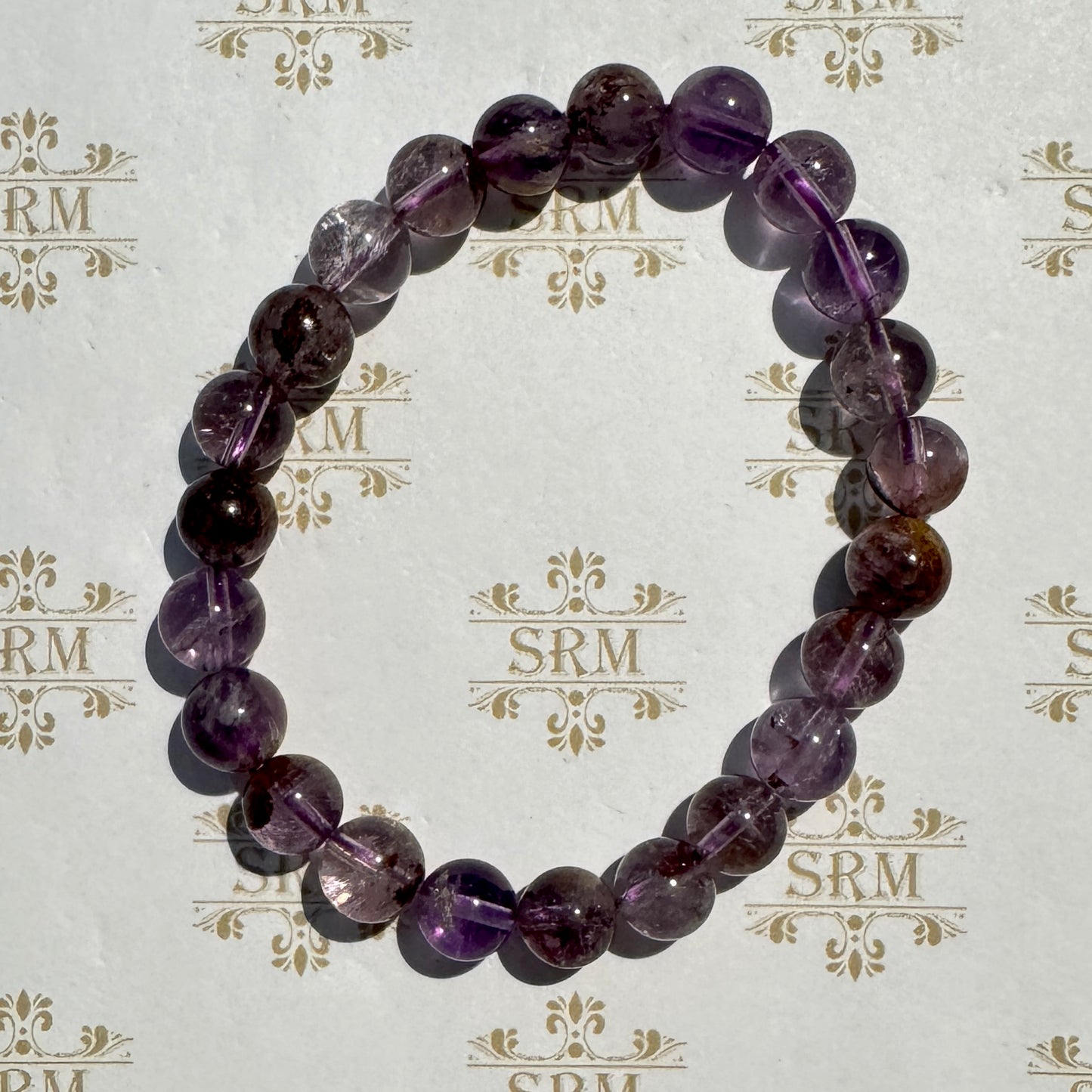 Bracelet : 8mm Super 7 Amethyst, 6¼", 6½"