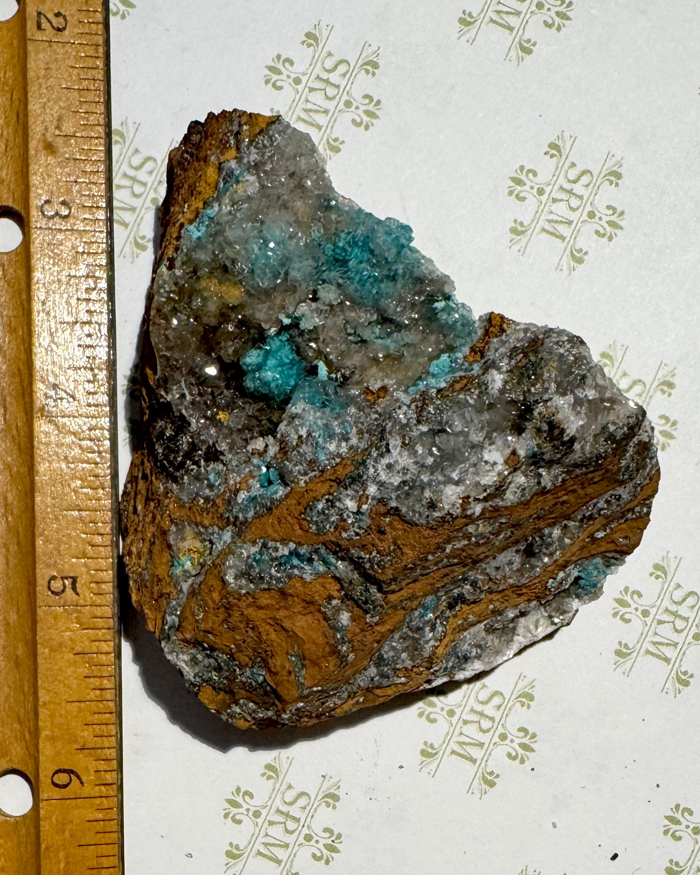 Cluster : Fluorite, Malachite, Barite. Mexico. Choice!