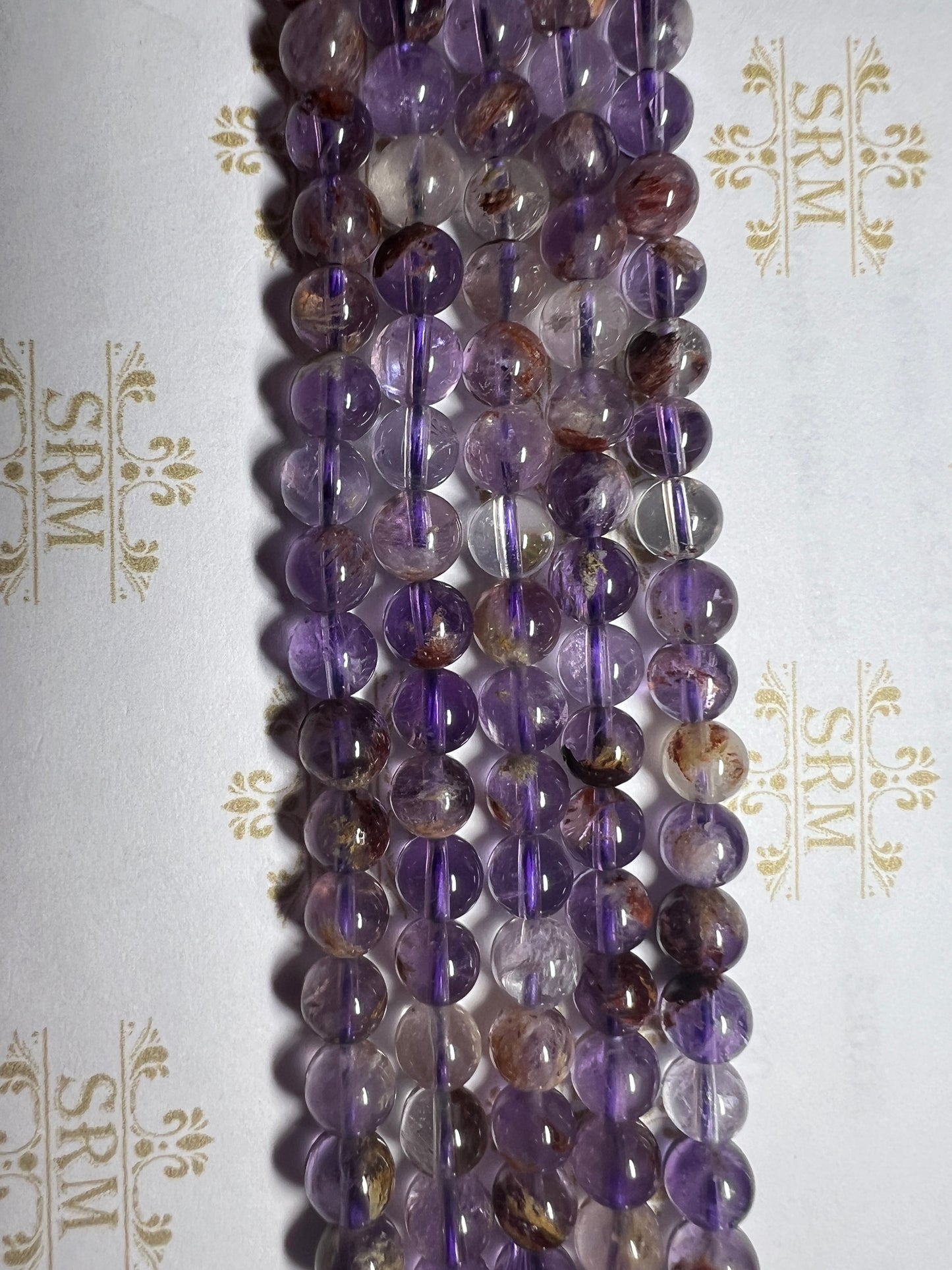 Beads : Super 7 Amethyst : 6mm