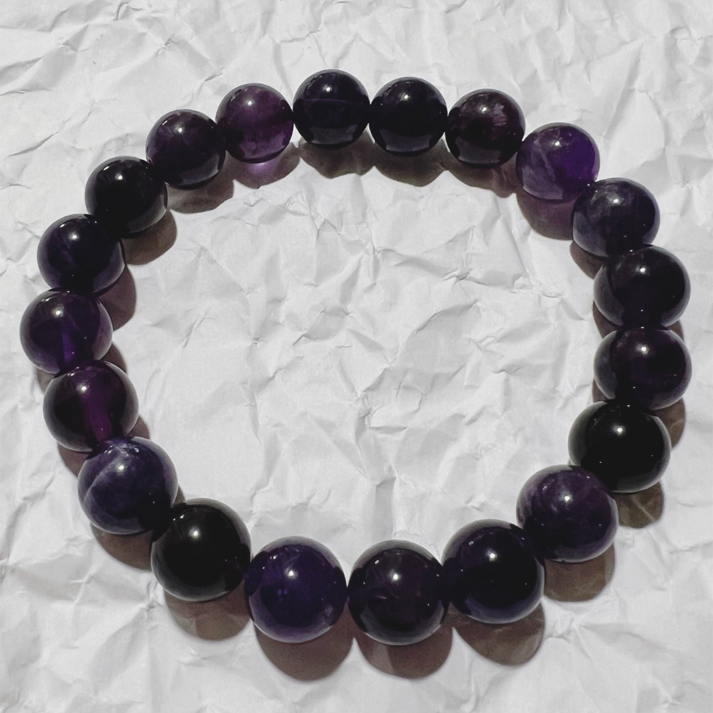 Bracelet : 8mm Amethyst, 6¼”
