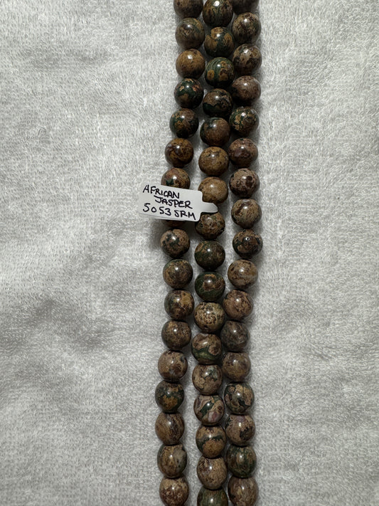 Beads : African Jasper : 12mm