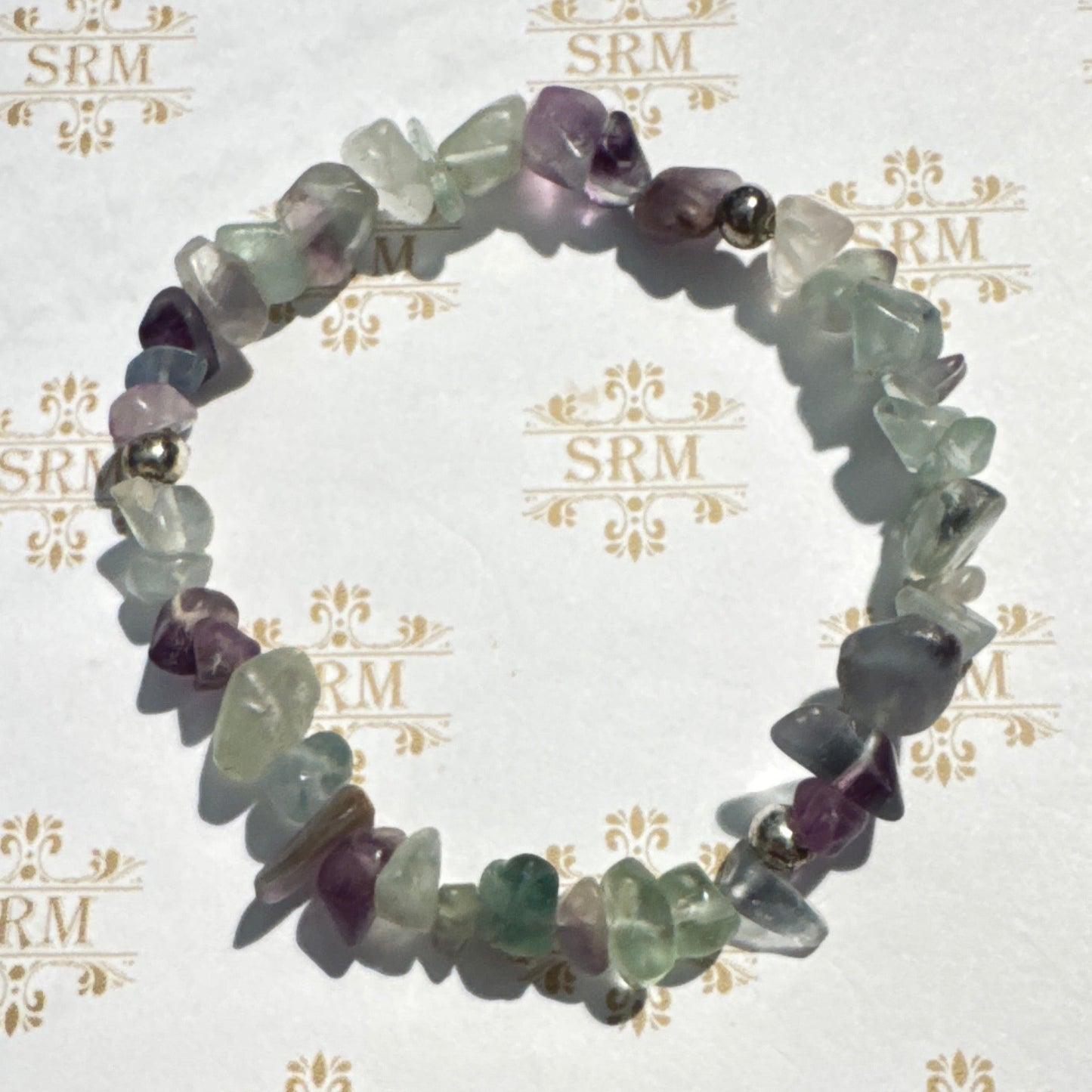 Bracelet : Chip : Fluorite, 6¾"