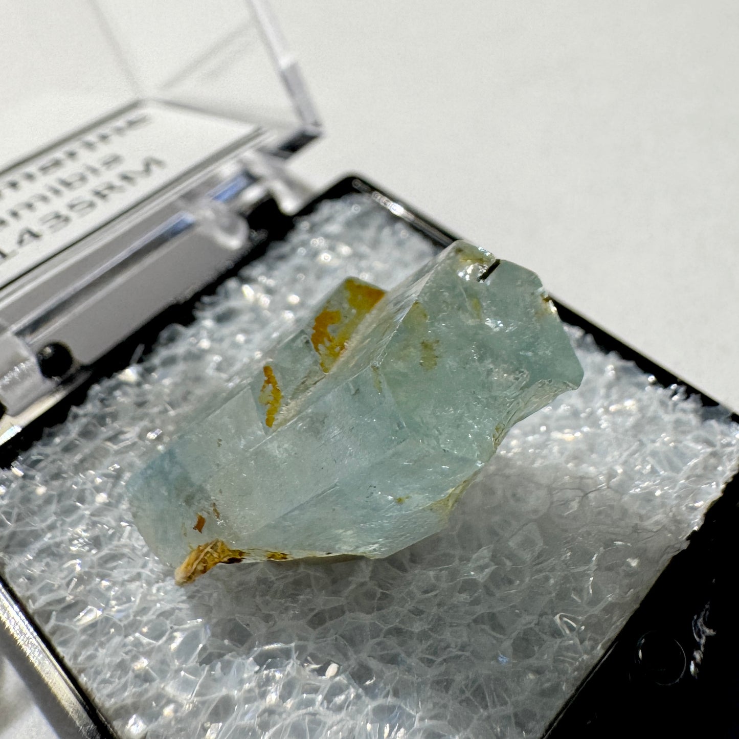 Crystal : Mounted : Natural Aquamarine specimen from Namibia