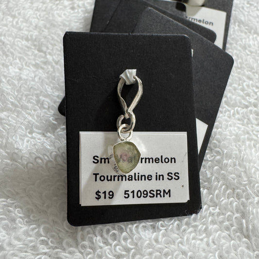 Pendant : 5mm/6mm (small) Watermelon Tourmaline