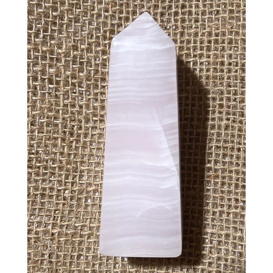 Mangano Calcite Obelisk (4")