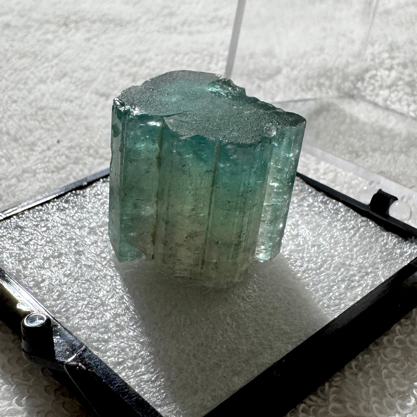 Crystal : Mounted : Watermelon Tourmaline in 2” Acrylic Box, 118ct
