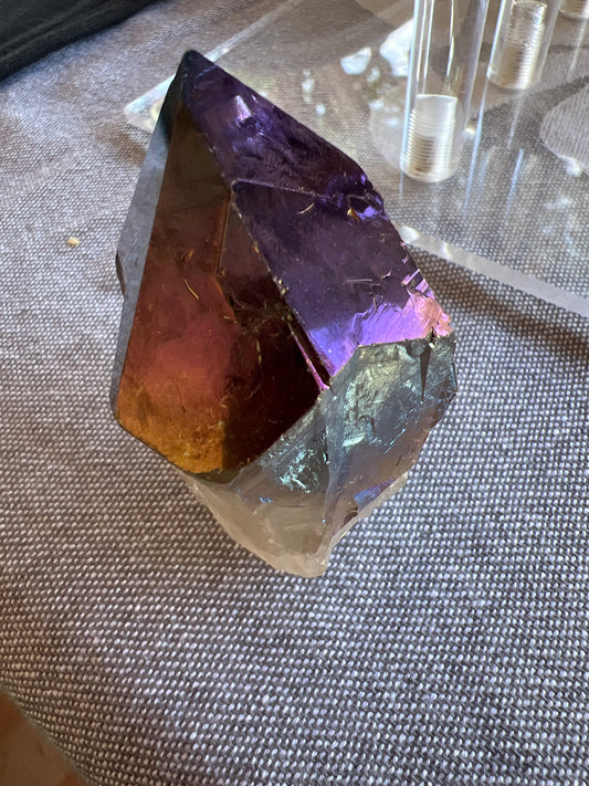 Dark Aura Quartz Top Polish Point Raw Generator