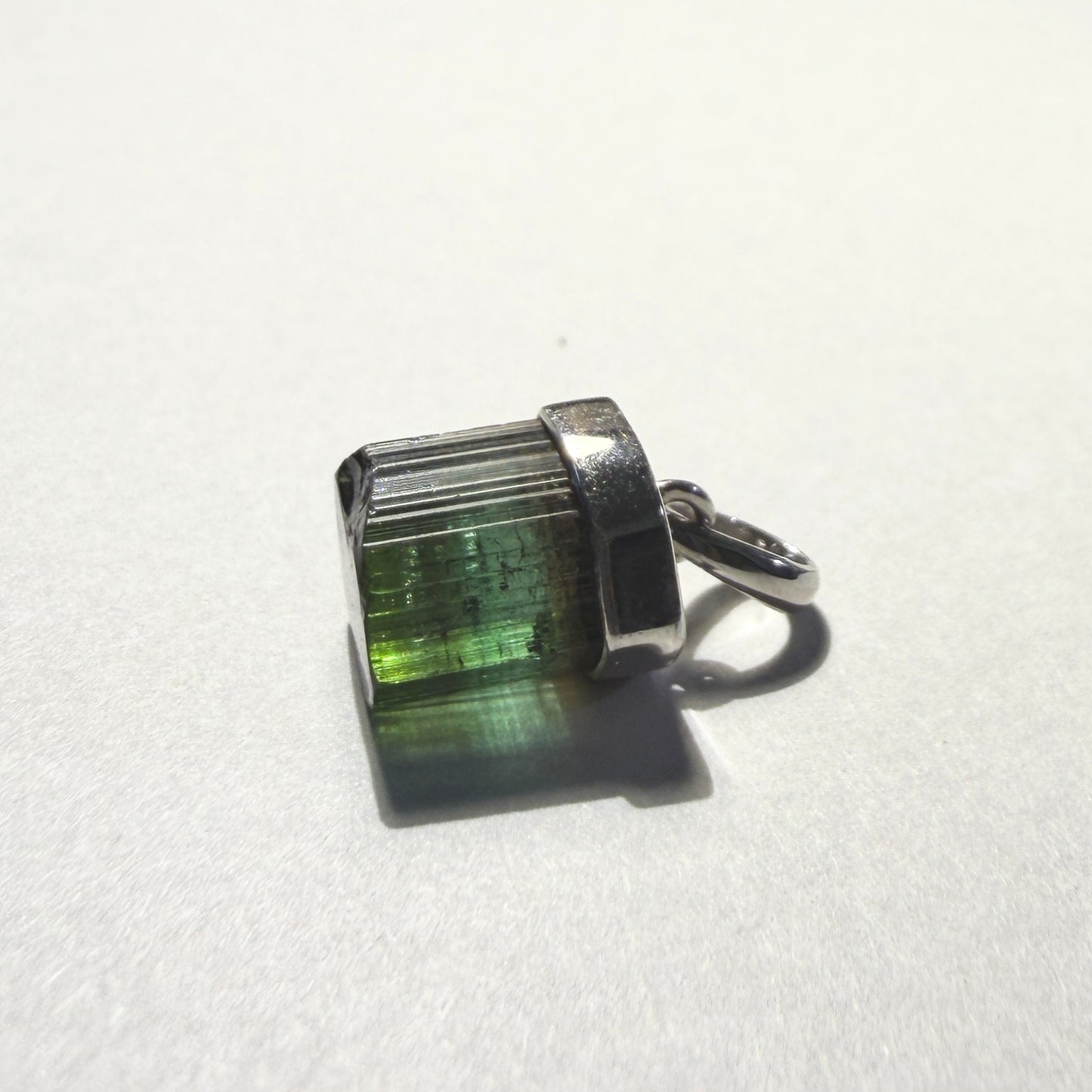 Necklace : Agua Branca Tourmaline Pendant, 1.87gms, Coronel Murta Minas Gerais, Sterling Silver (Copy)