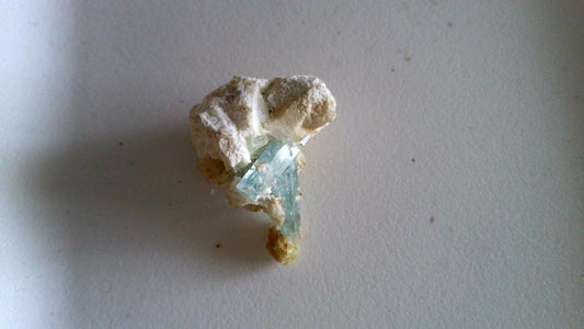 Natural Aquamarine, Feldspar, hyalite UV opal specimen from Namibia [TT Shop]